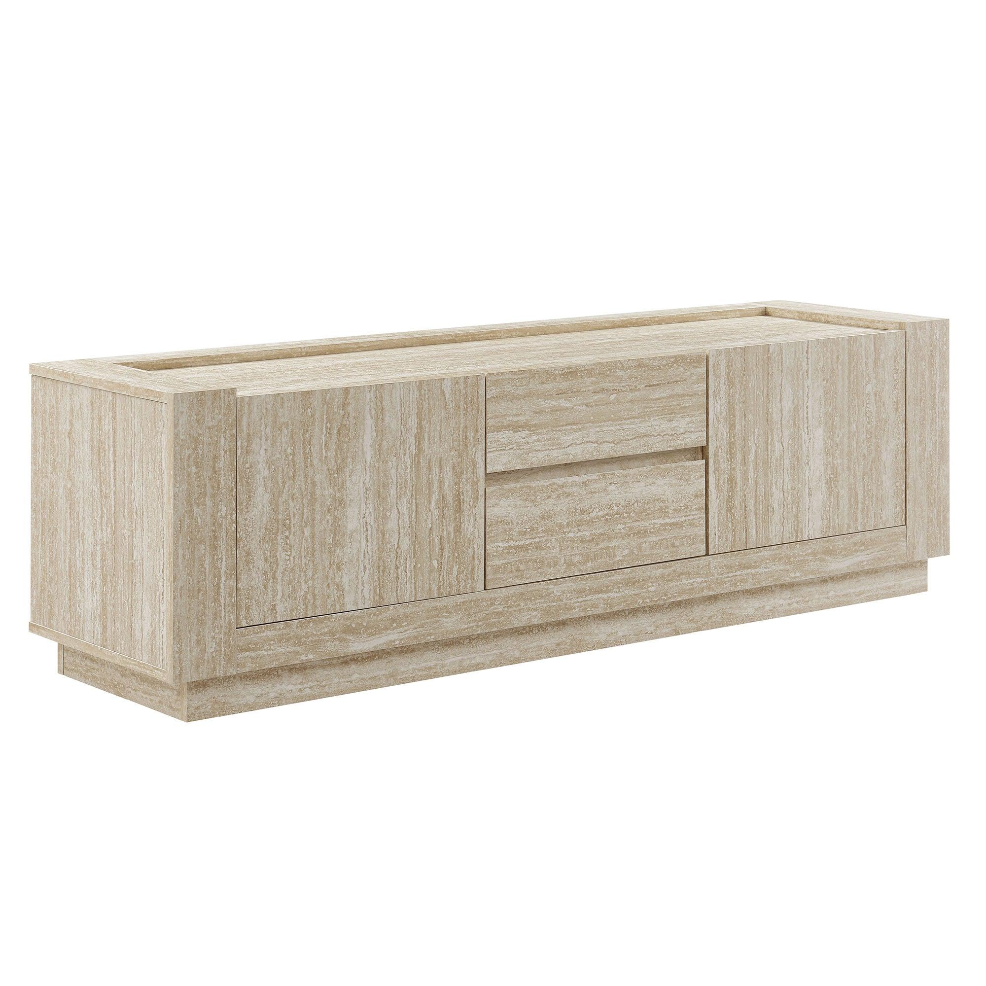 Hollis 59" Travertine TV Stand