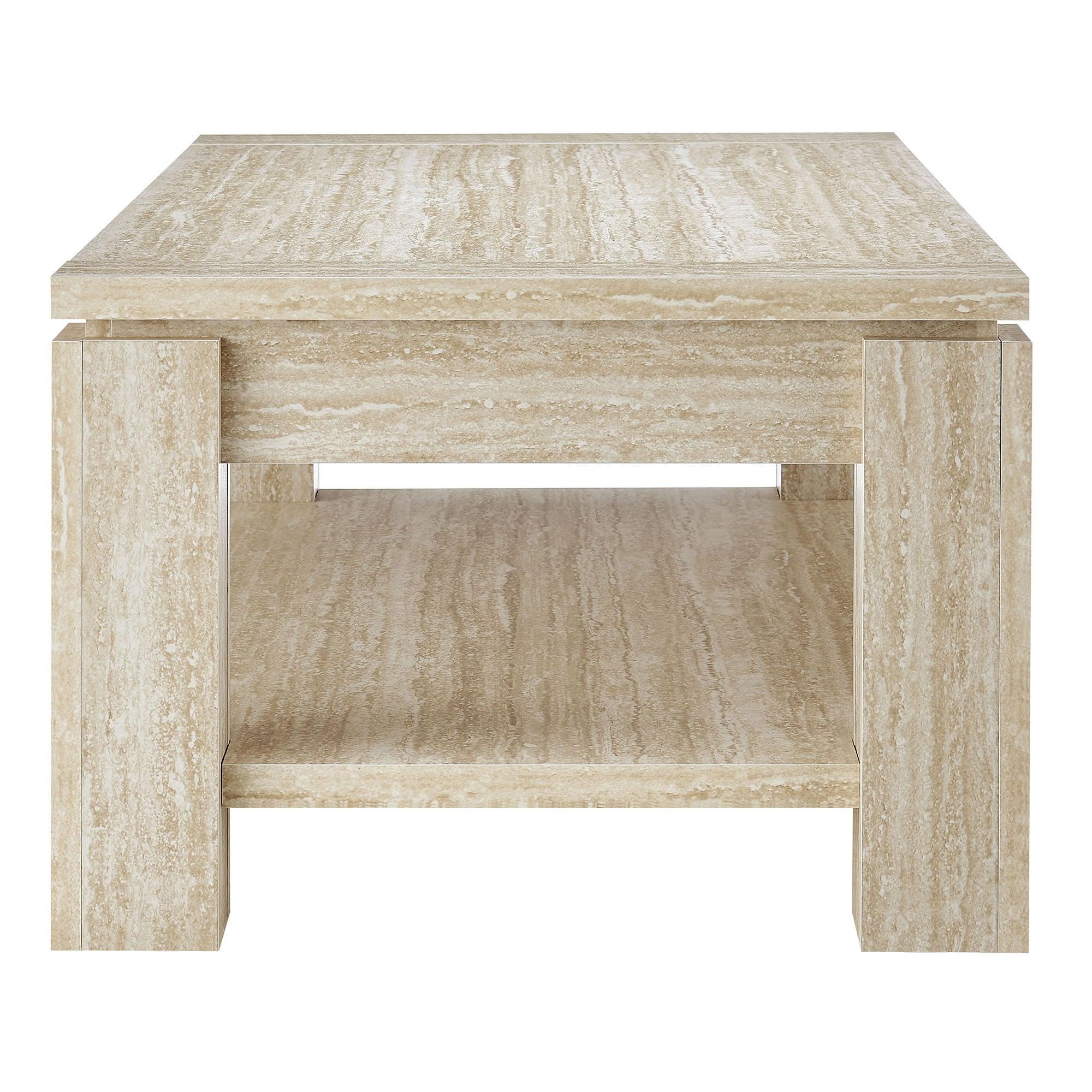 Hollis Travertine Coffee Table