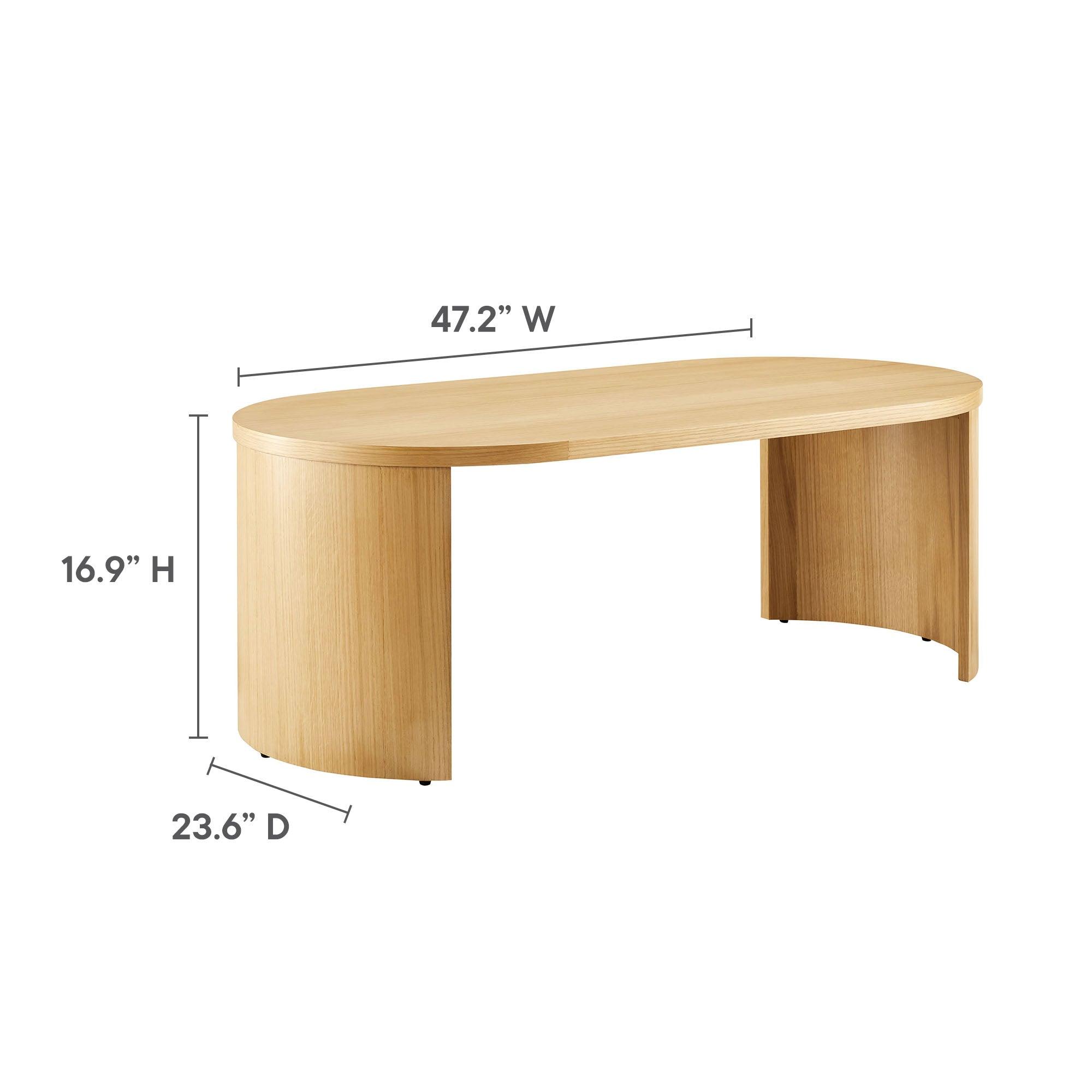 Aspect Oval Wood Coffee Table