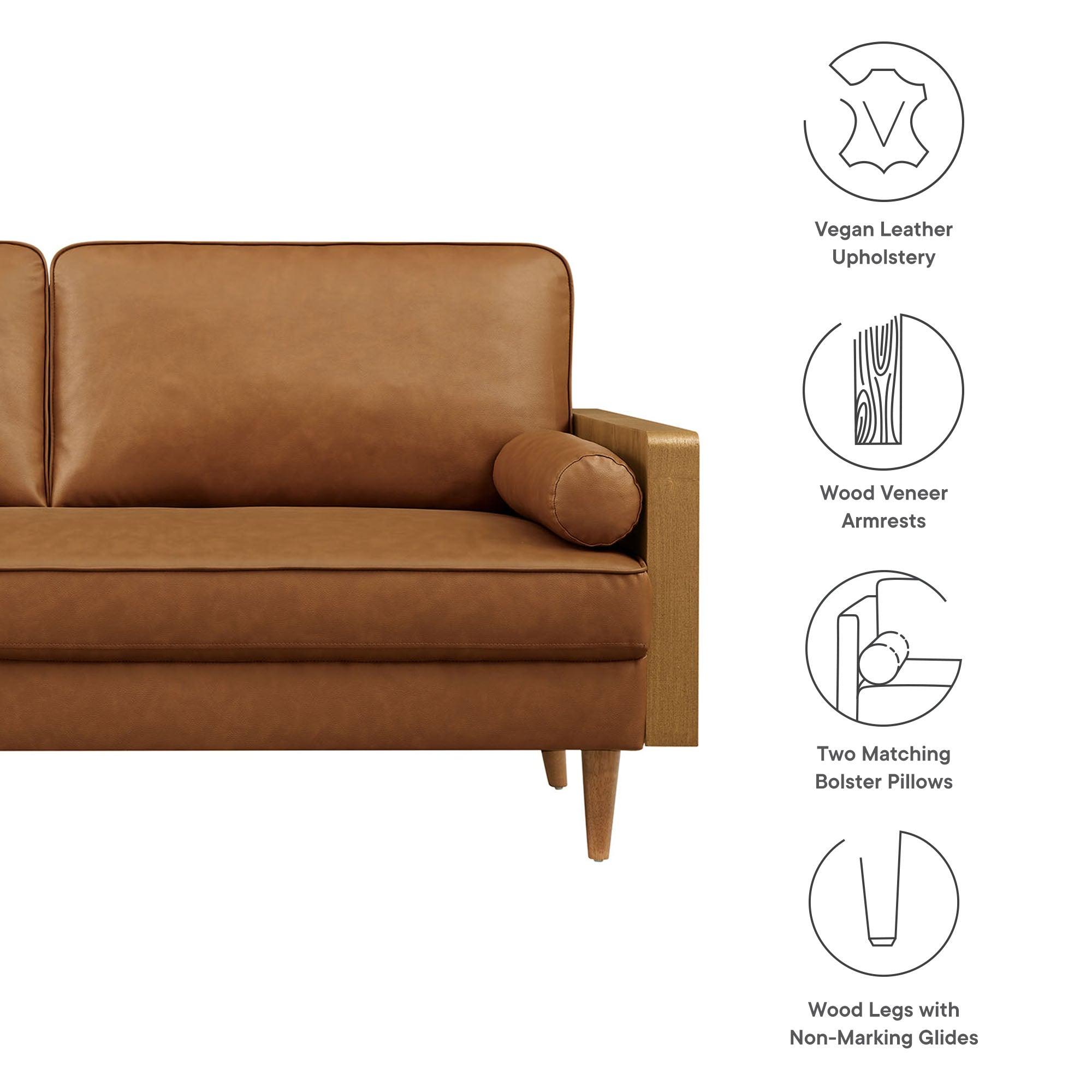 Kellan Vegan Leather Sofa