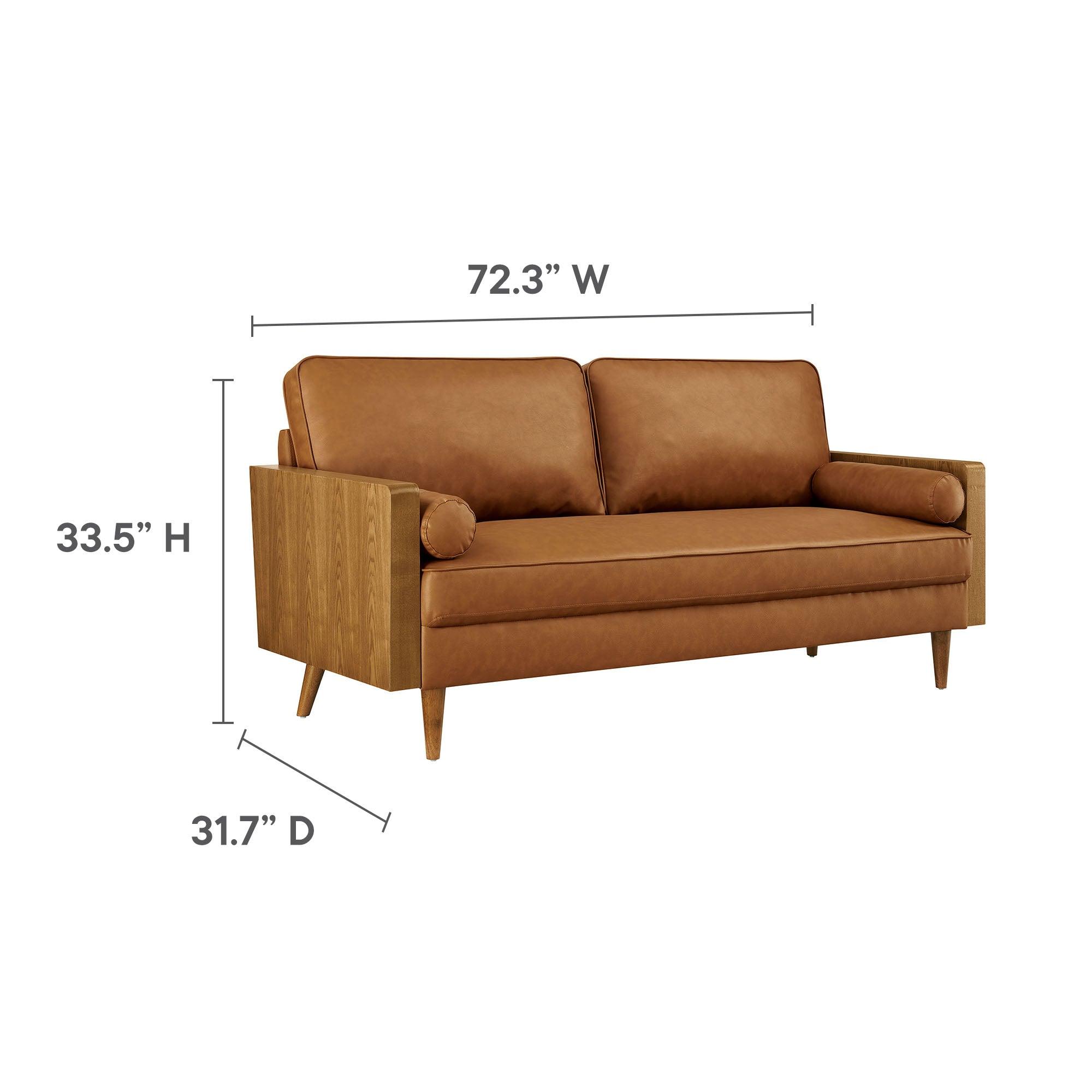 Kellan Vegan Leather Sofa