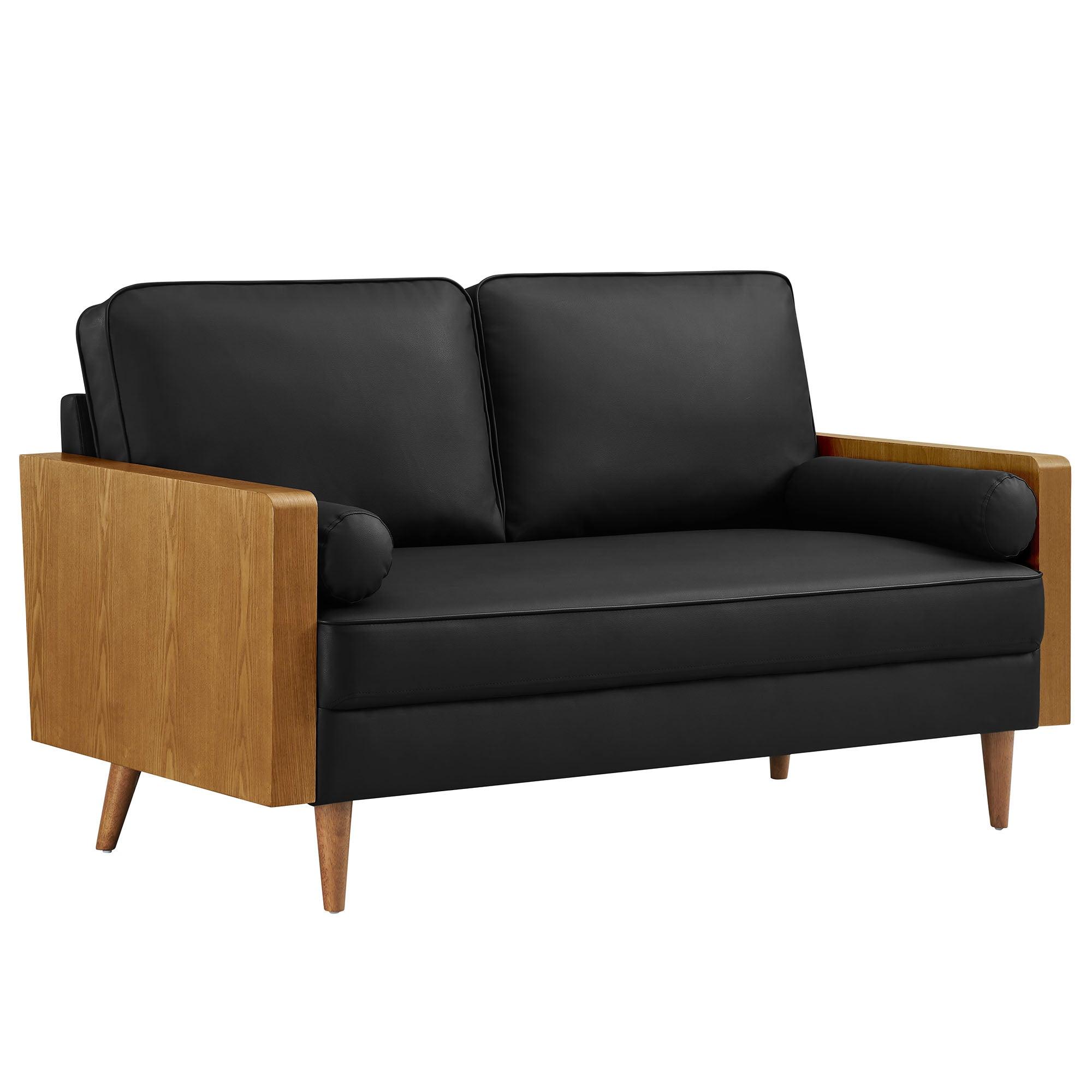 Kellan Vegan Leather Loveseat