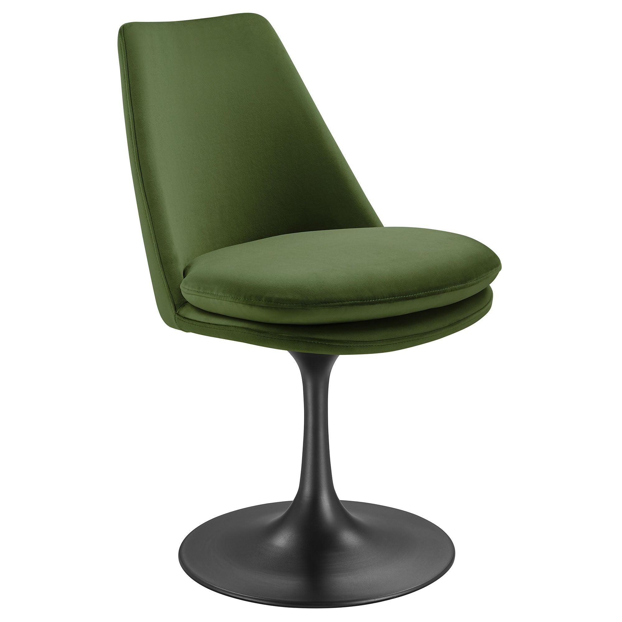 Lippa Swivel Dining Performance Velvet Side Chair