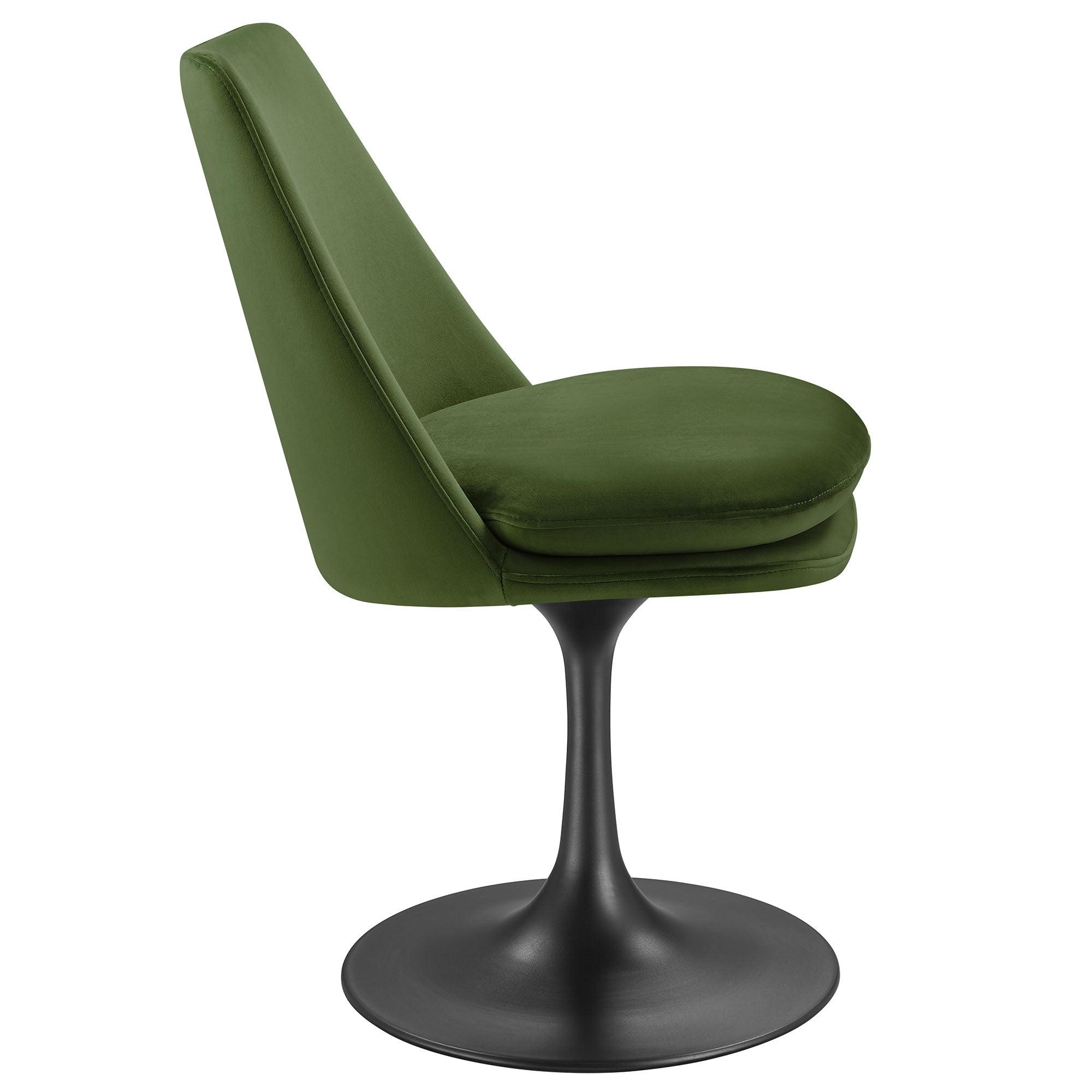 Lippa Swivel Dining Performance Velvet Side Chair