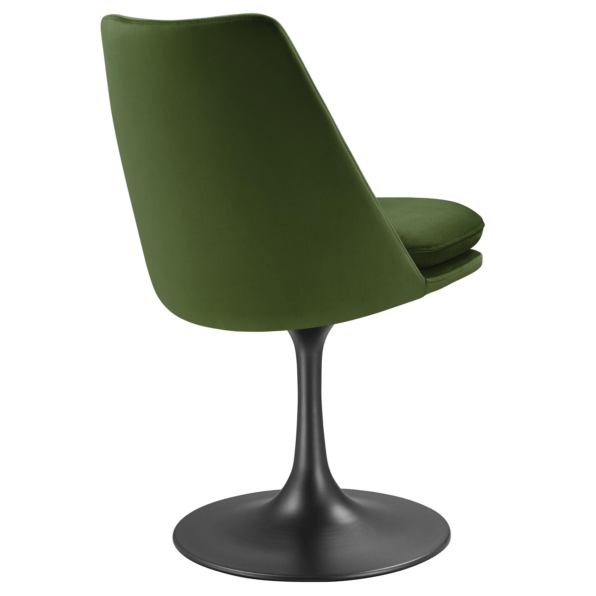 Lippa Swivel Dining Performance Velvet Side Chair