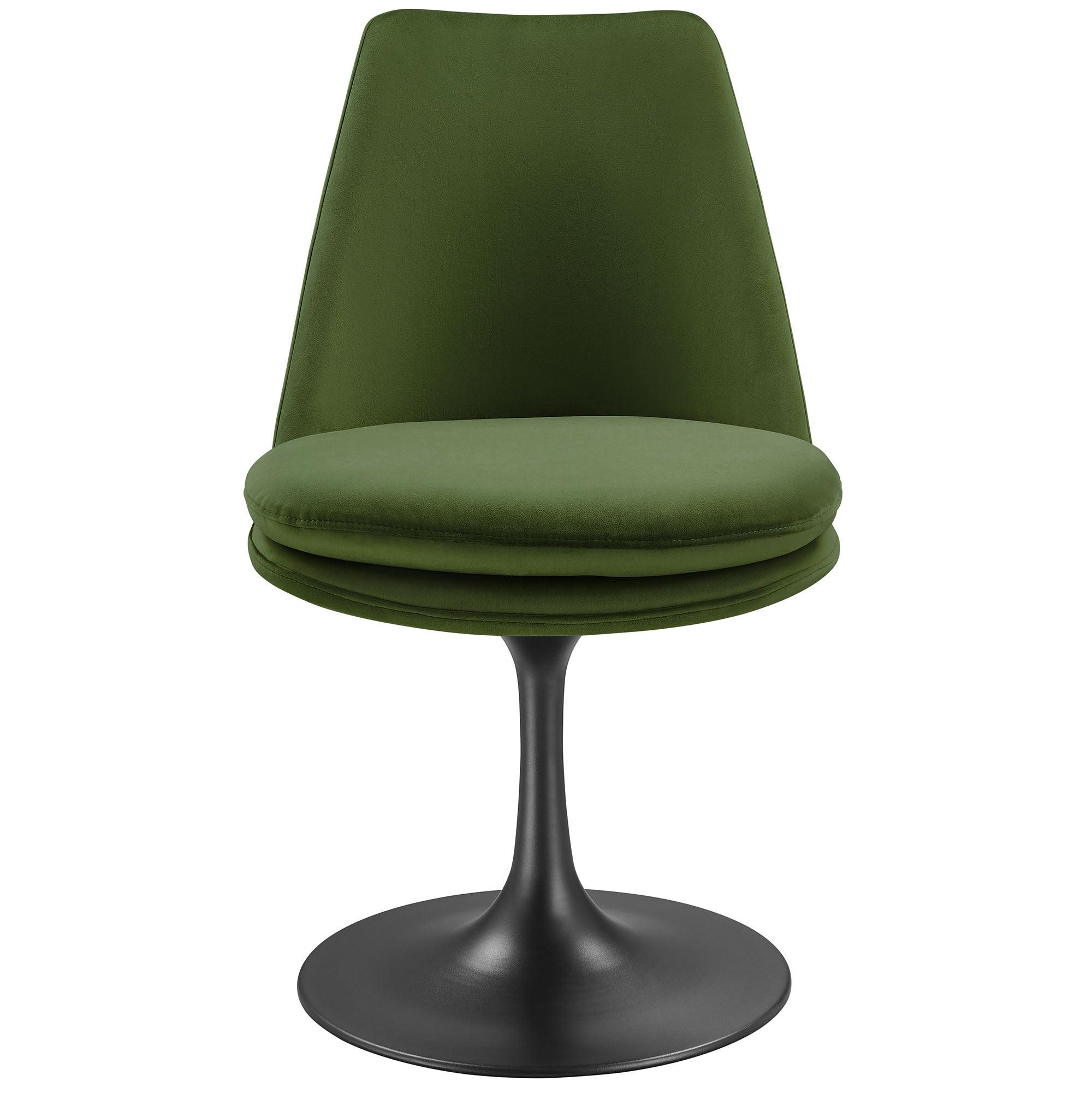 Lippa Swivel Dining Performance Velvet Side Chair