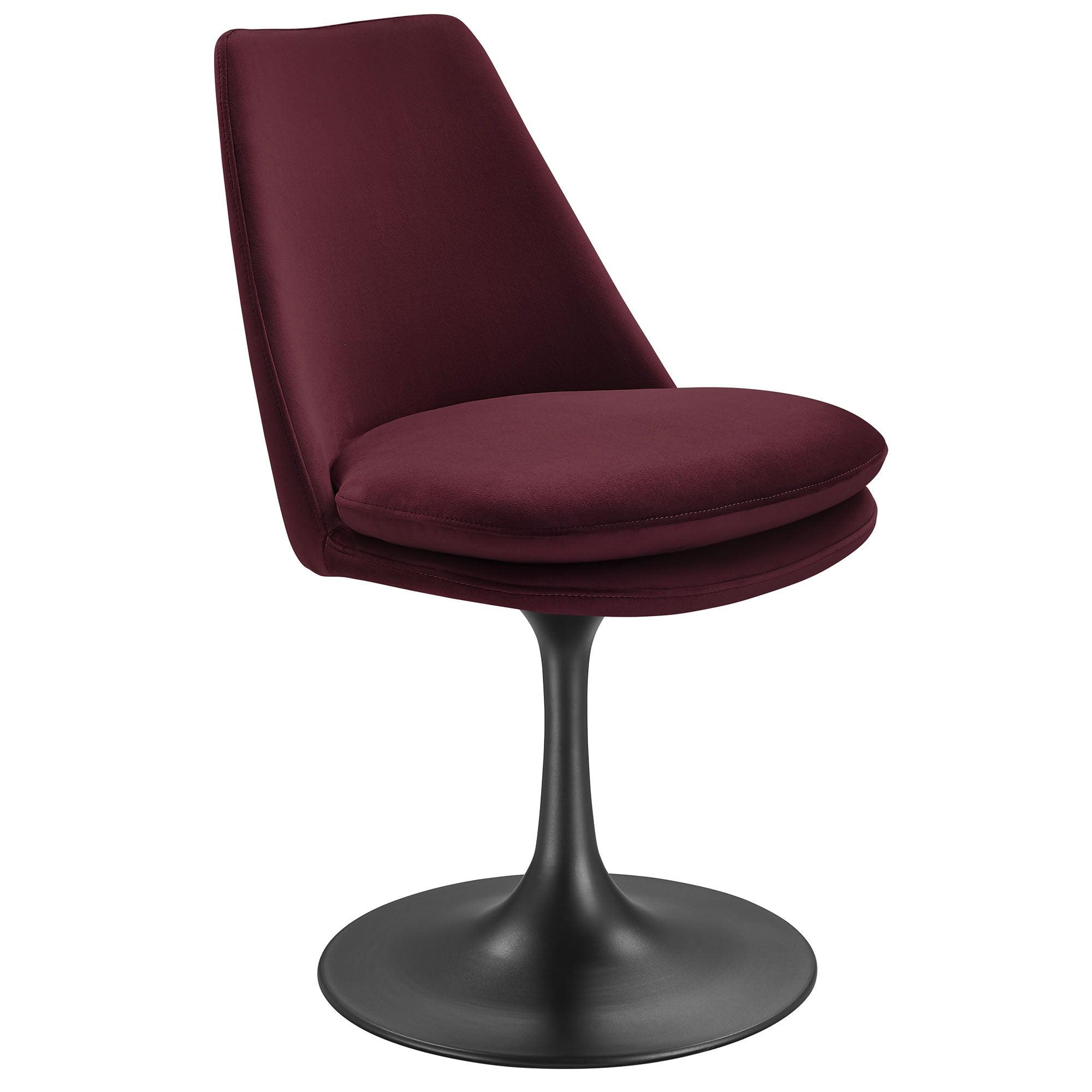 Lippa Swivel Dining Performance Velvet Side Chair