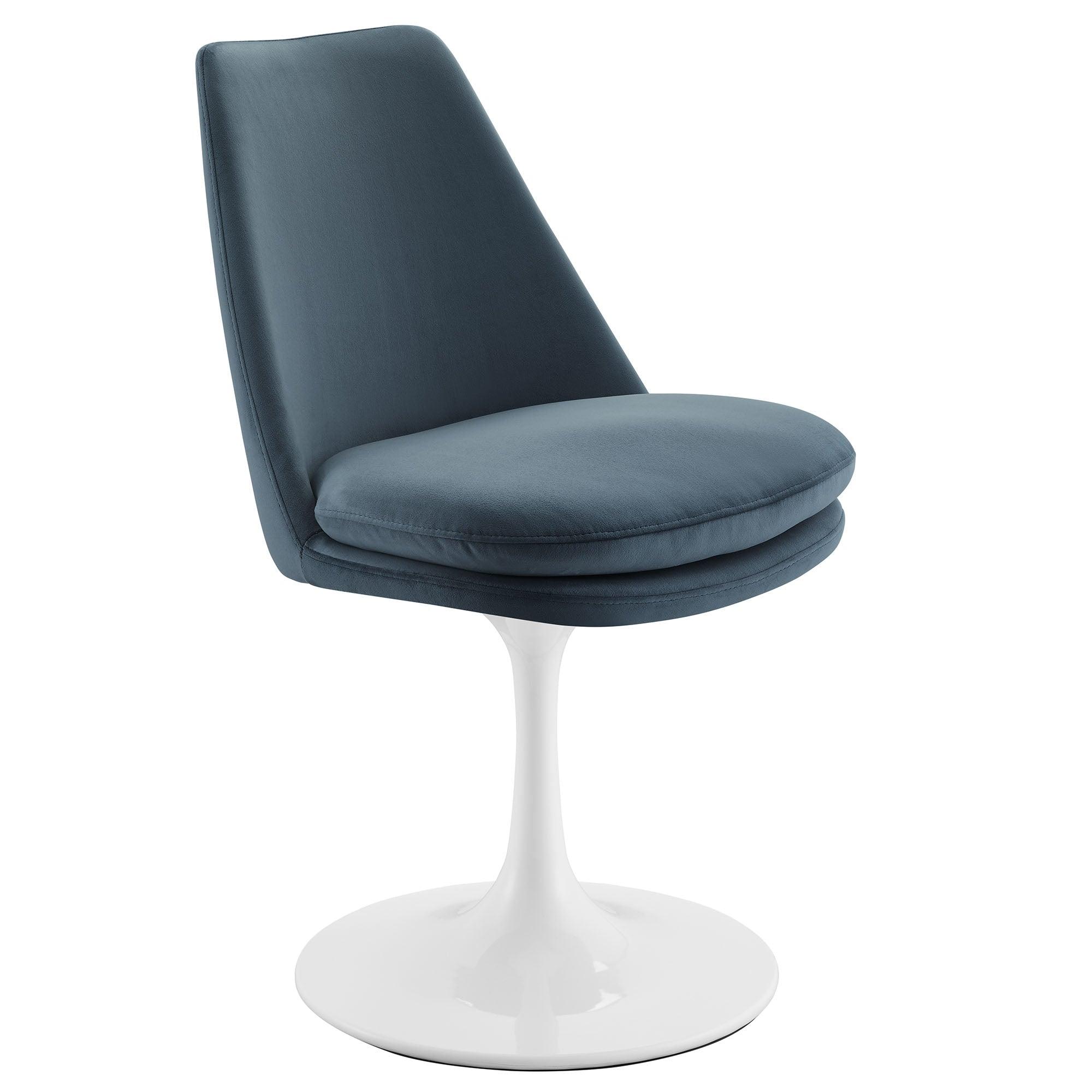 Lippa Swivel Dining Performance Velvet Side Chair