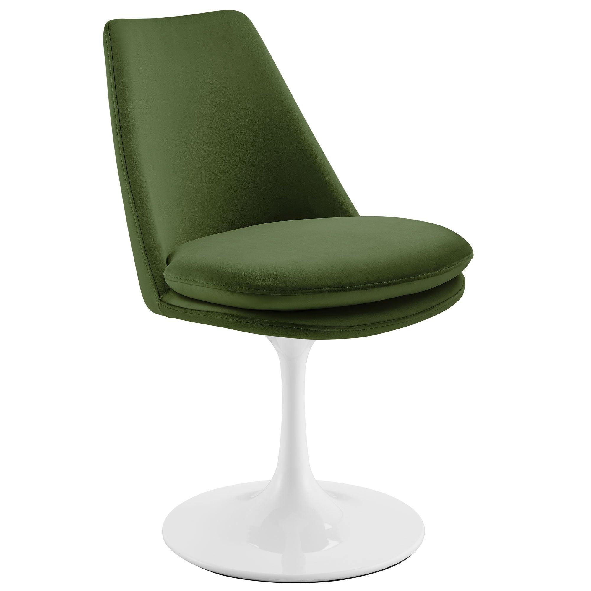 Lippa Swivel Dining Performance Velvet Side Chair