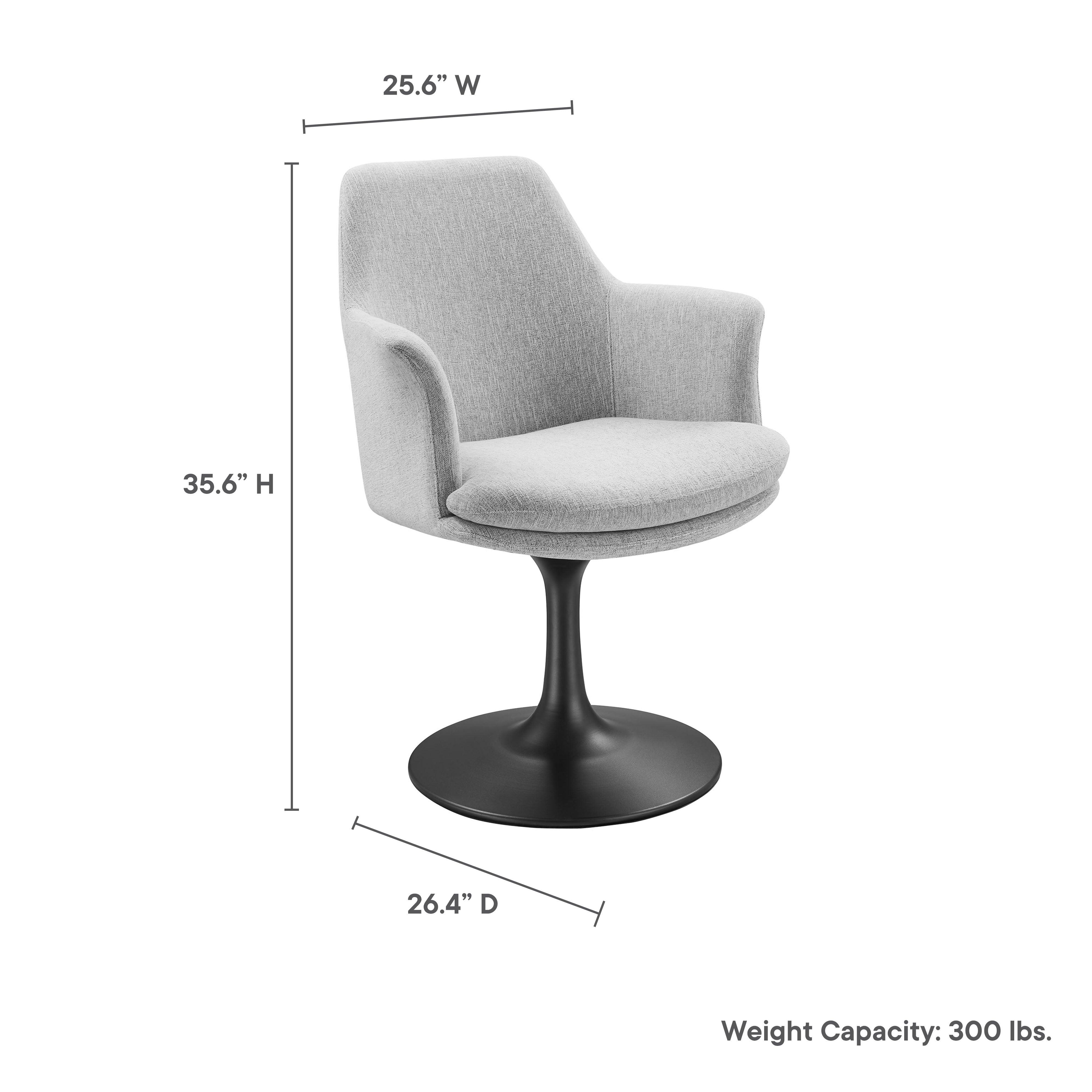 Lippa Swivel Dining Upholstered Armchair