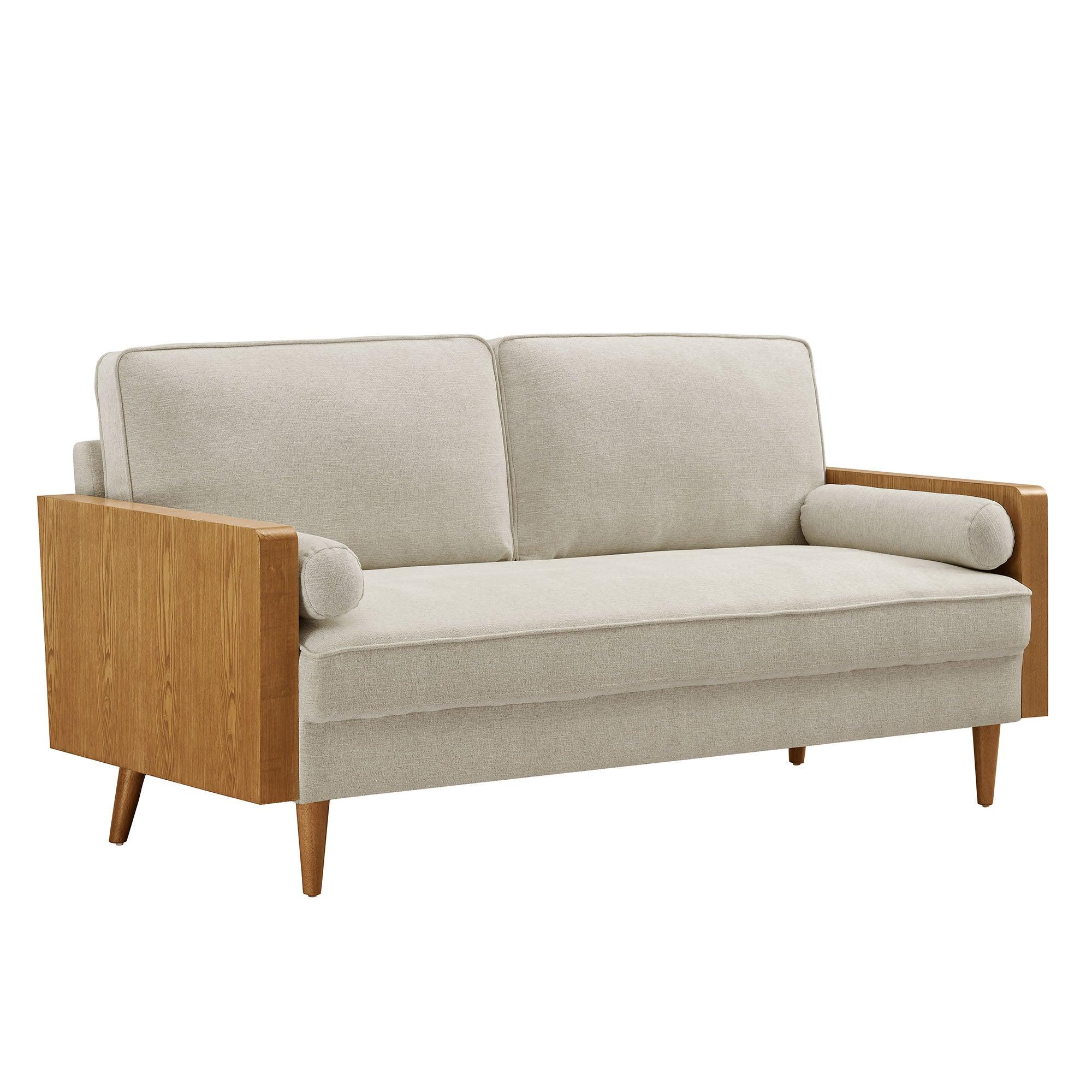 Kellan Heathered Fabric Upholstered Sofa