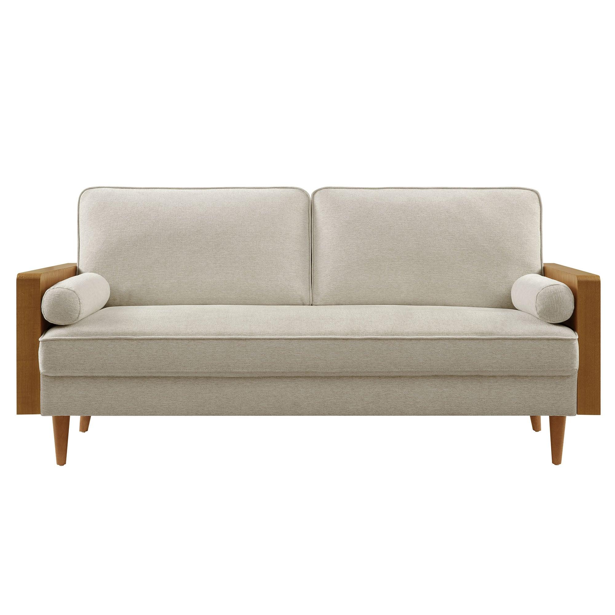 Kellan Heathered Fabric Upholstered Sofa