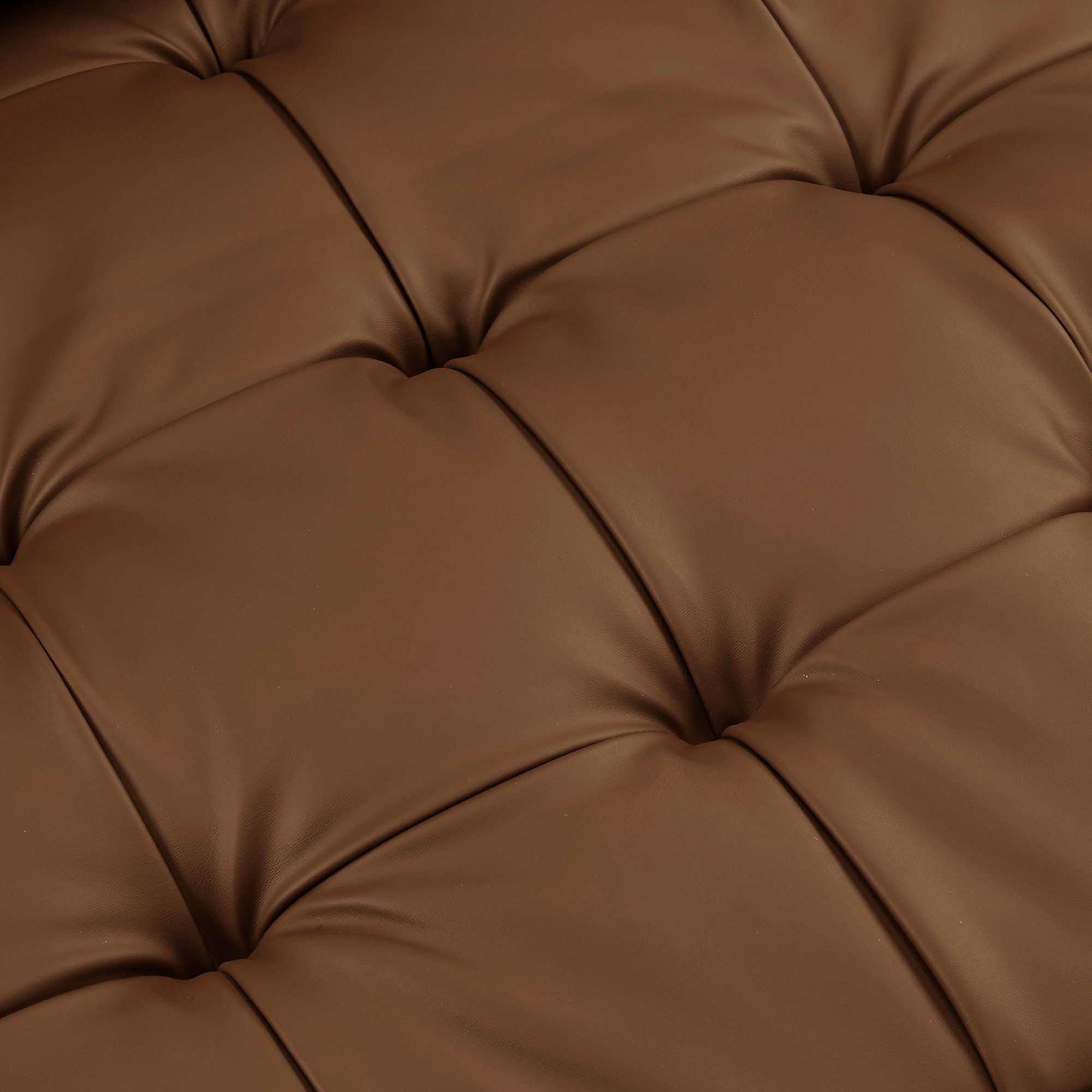 Valour Tufted Vegan Leather Loveseat