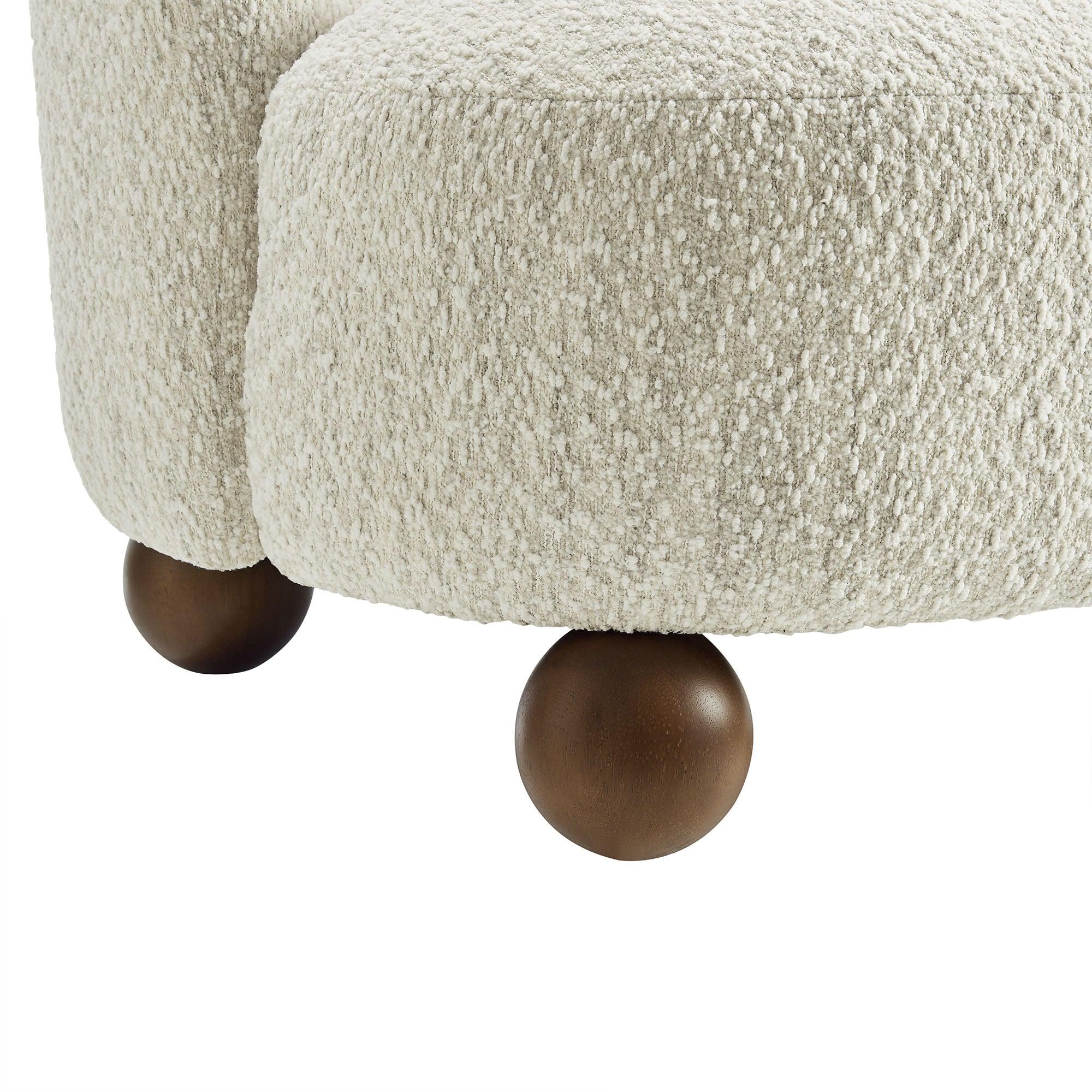 Monroe Boucle Fabric Accent Chair