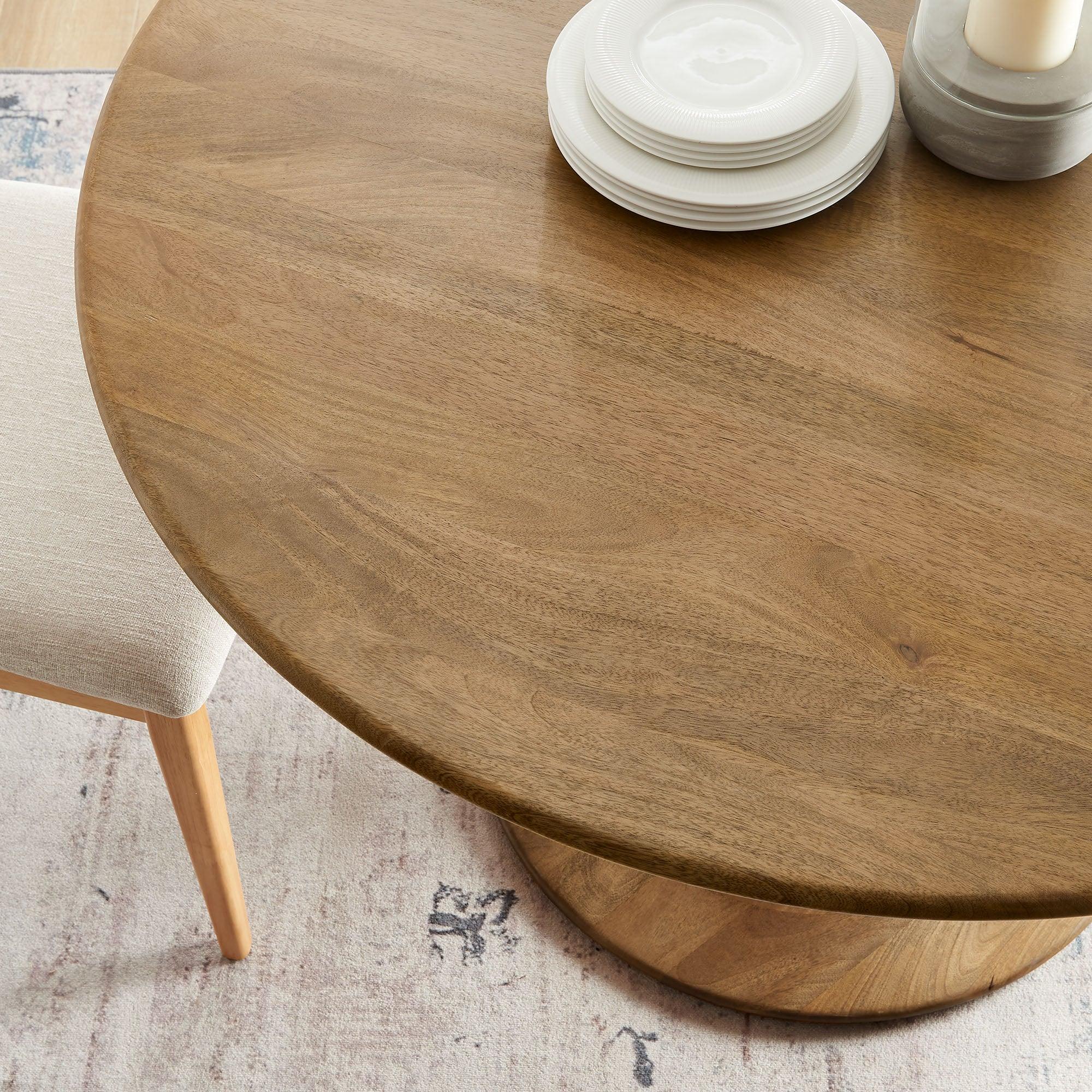 Lippa 48" Round Solid Wood Dining Table