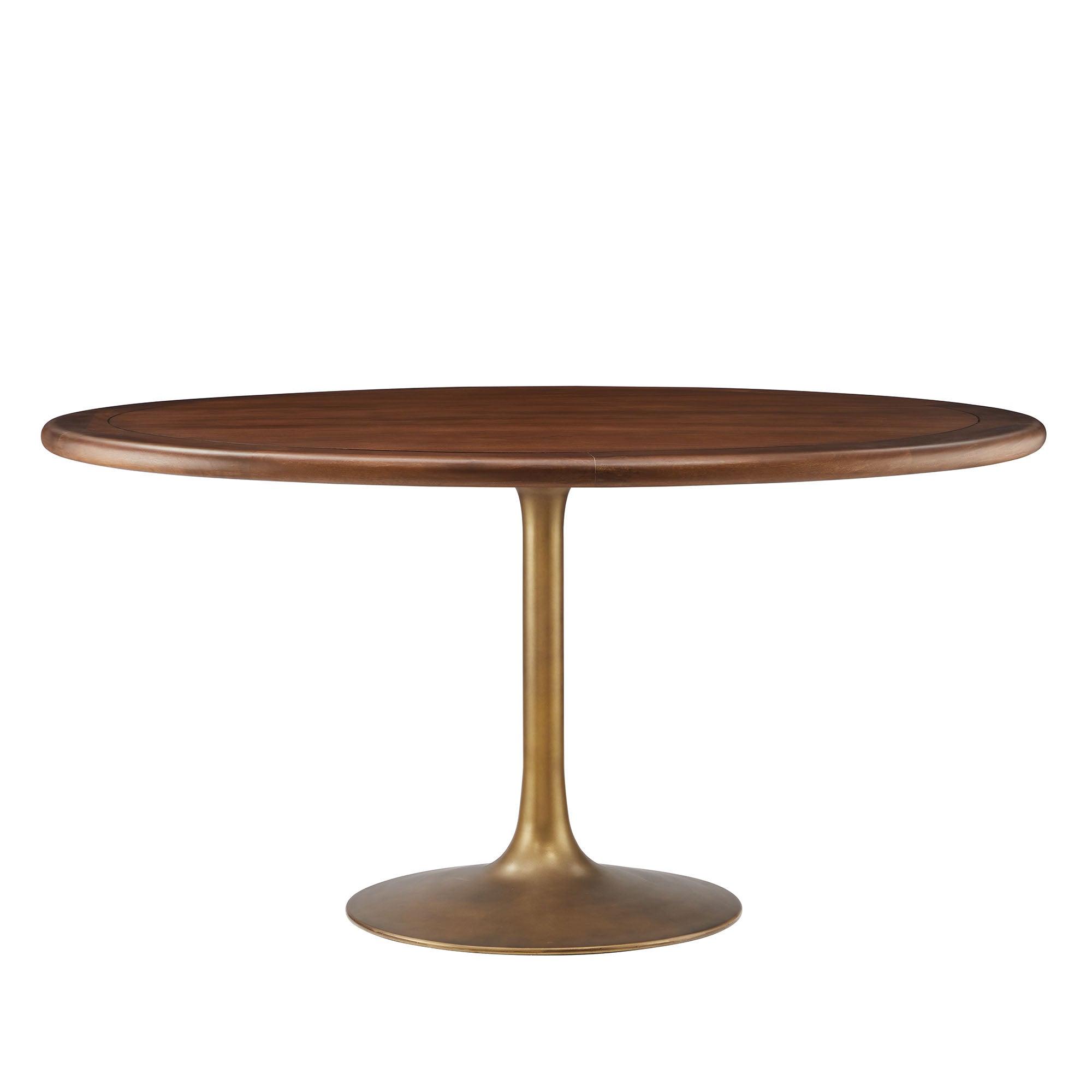 Lippa 60" Round Pedestal Solid Wood Dining Table