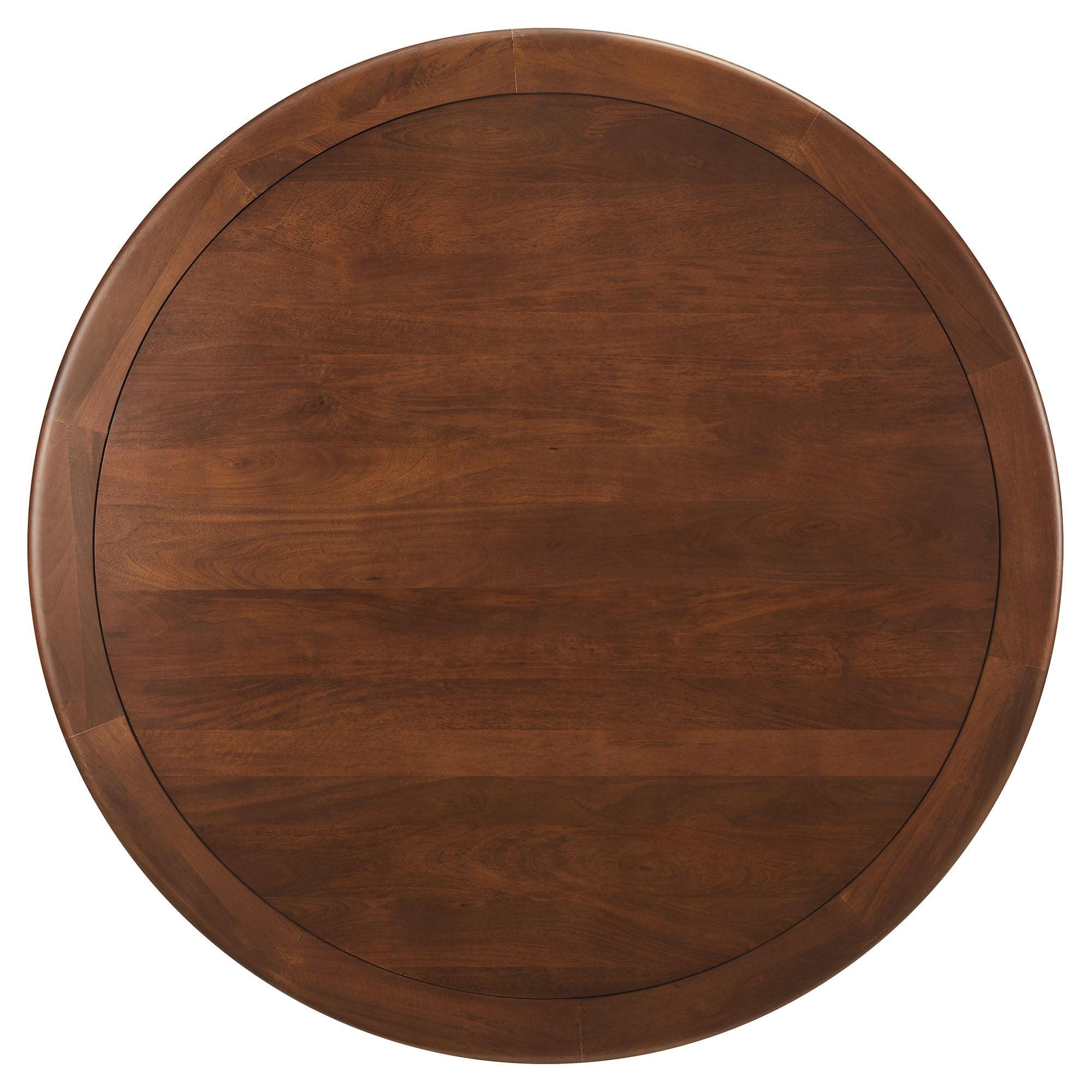 Lippa 60" Round Pedestal Solid Wood Dining Table