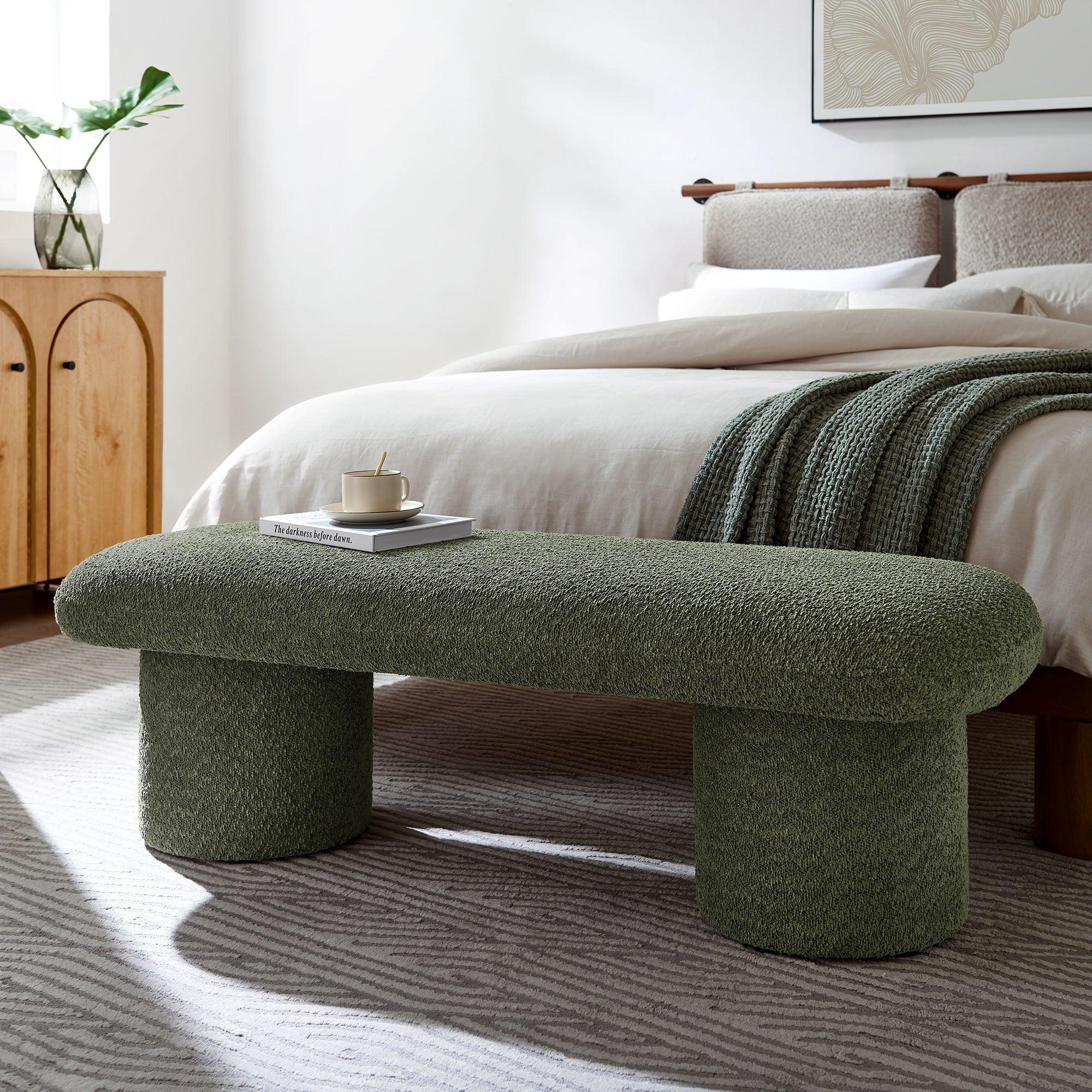 Orla Chenille Upholstered Bench