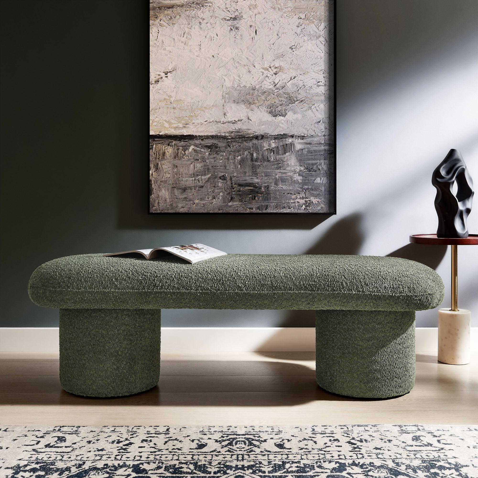 Orla Chenille Upholstered Bench