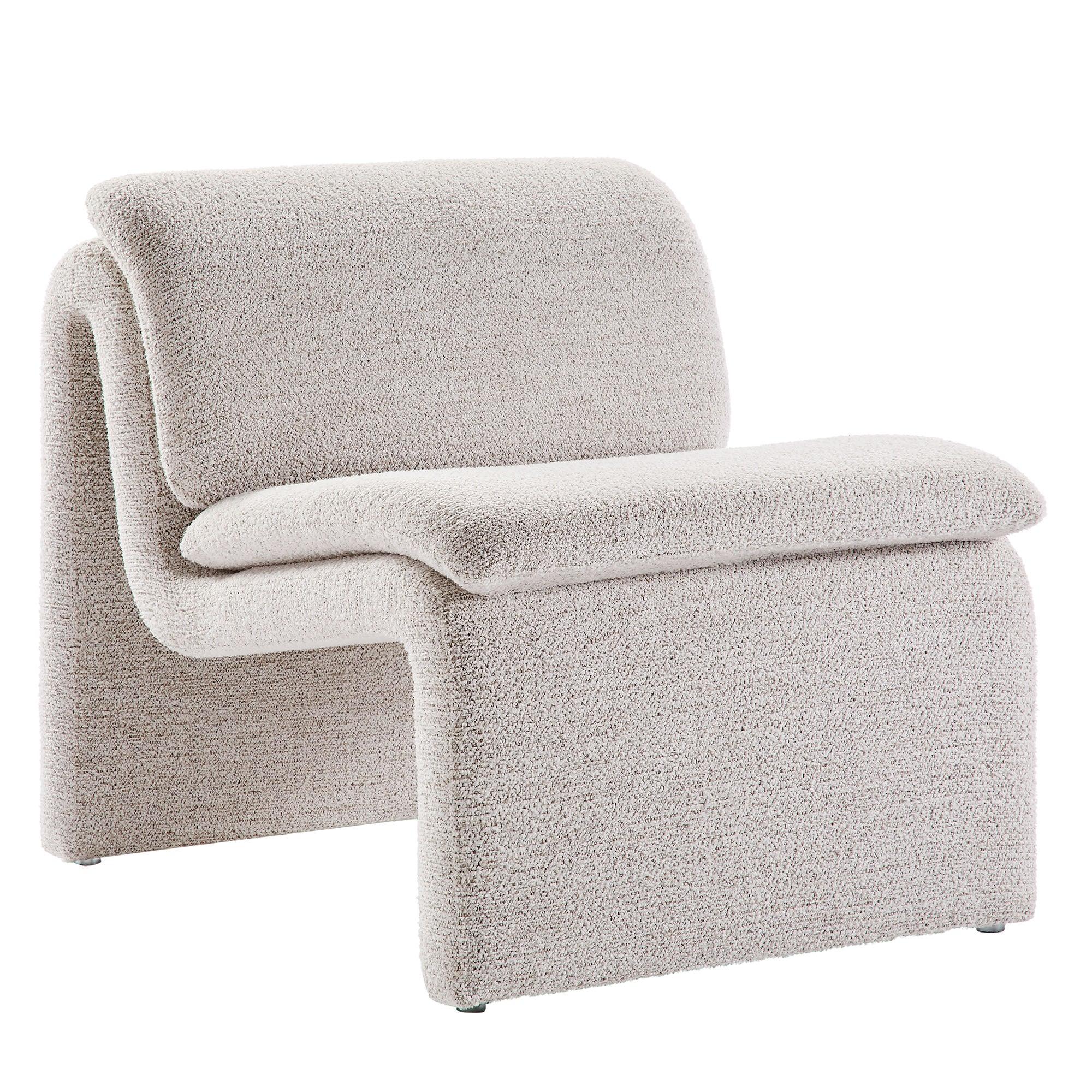 Dune Boucle Upholstered Armless Accent Chair