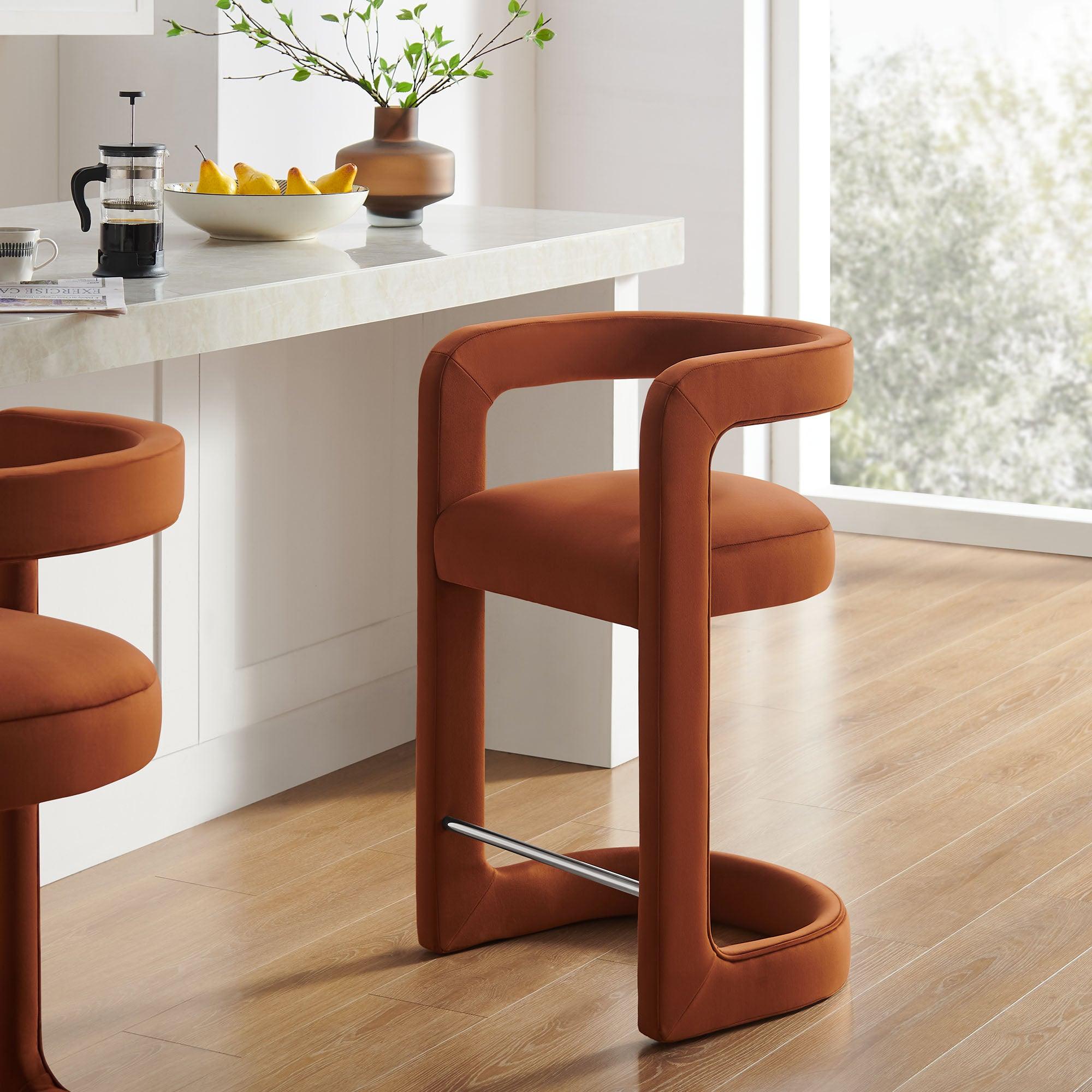 Winslow Performance Velvet Counter Stool