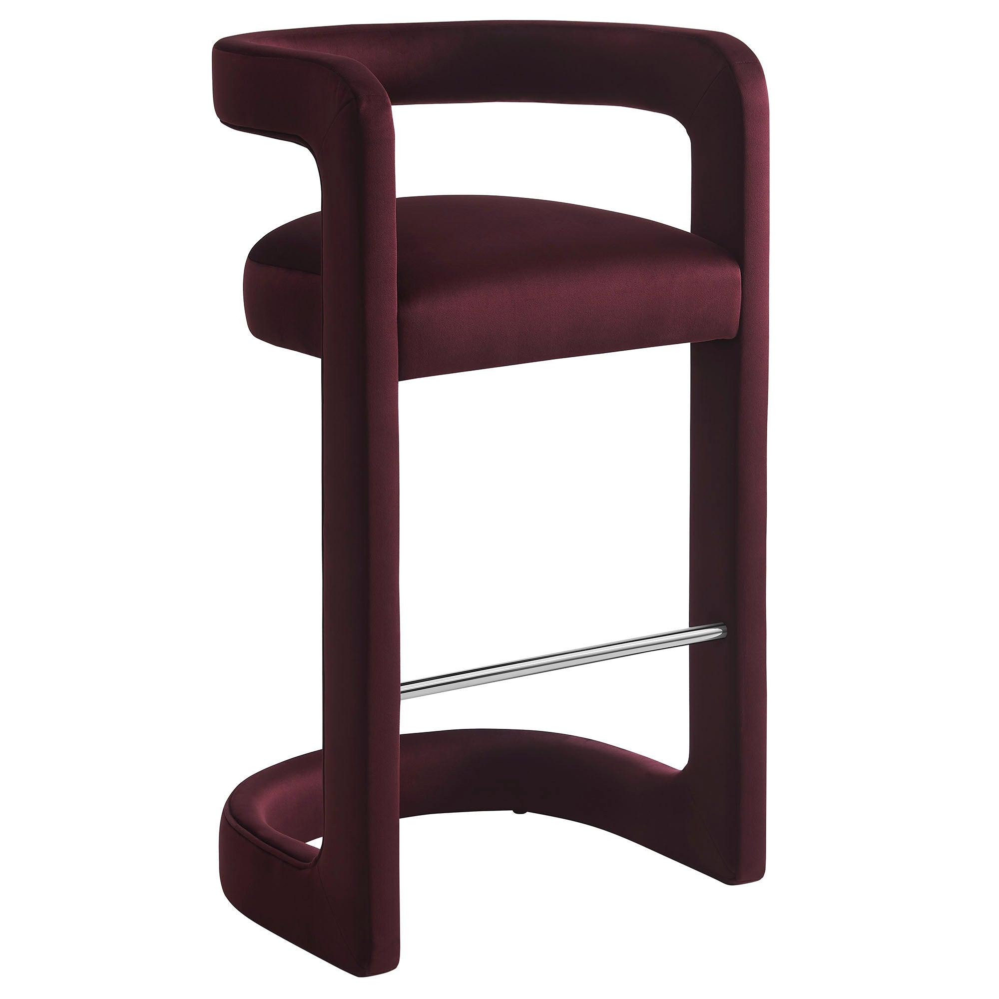 Winslow Performance Velvet Bar Stool