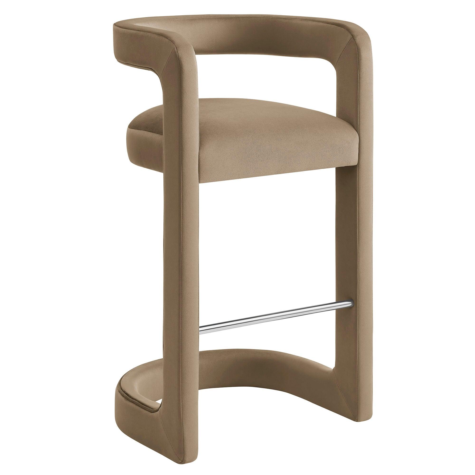 Winslow Performance Velvet Bar Stool