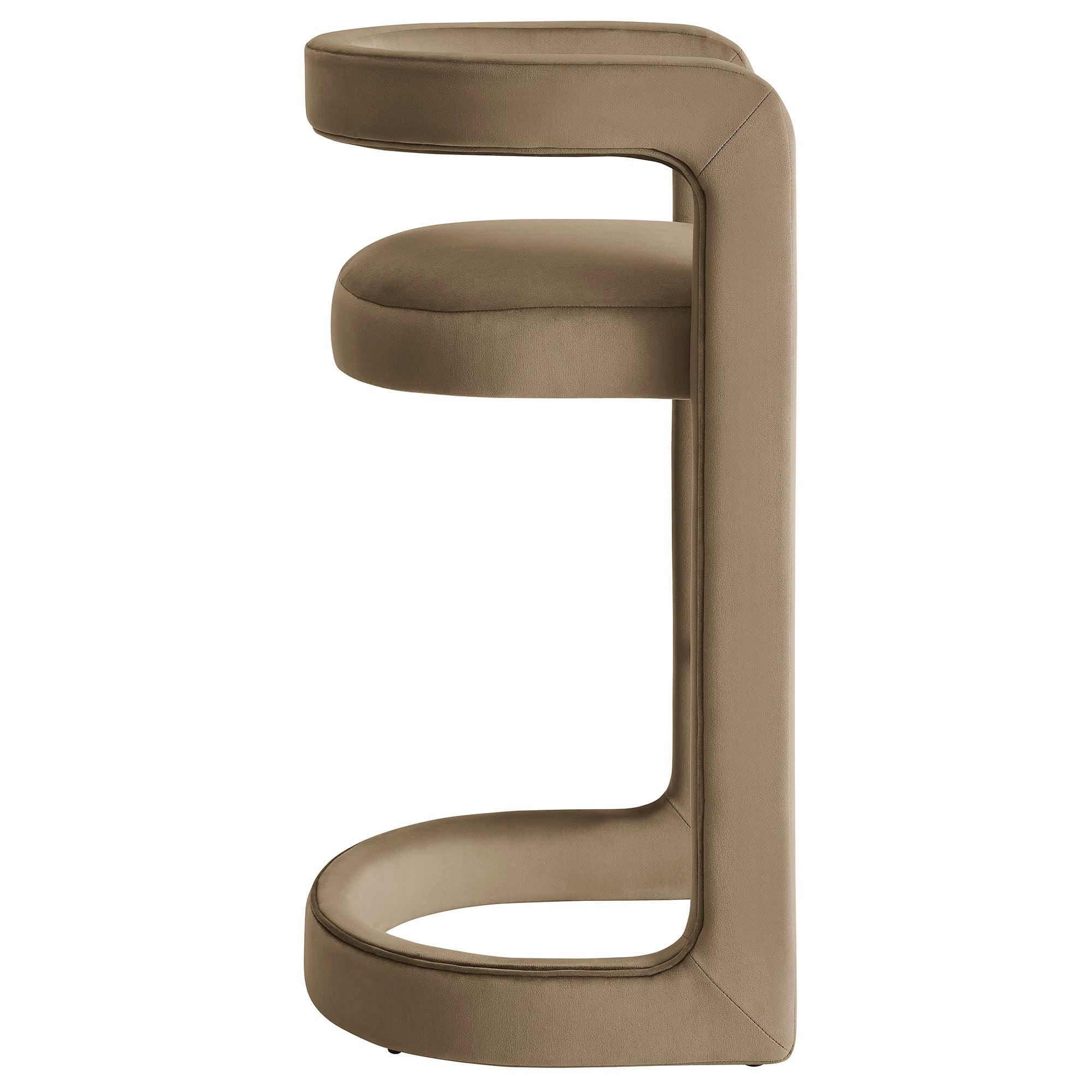 Winslow Performance Velvet Bar Stool