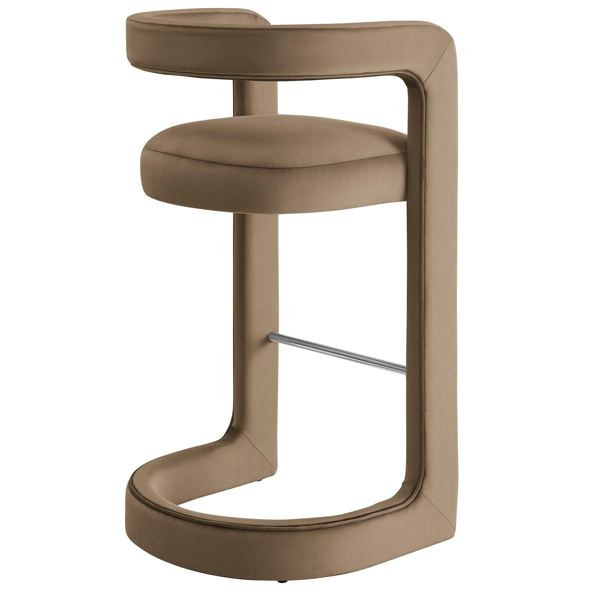 Winslow Performance Velvet Bar Stool