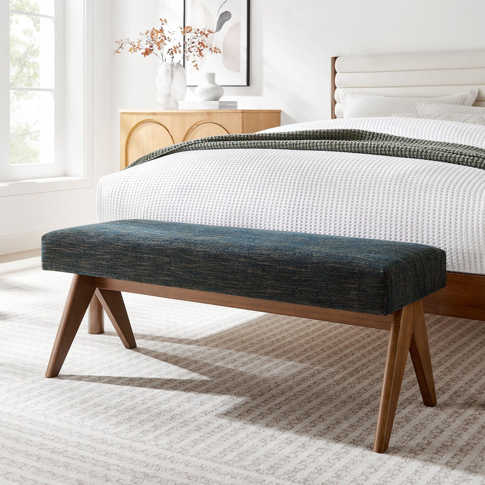 Lyra 47" Fabric Upholstered Bench