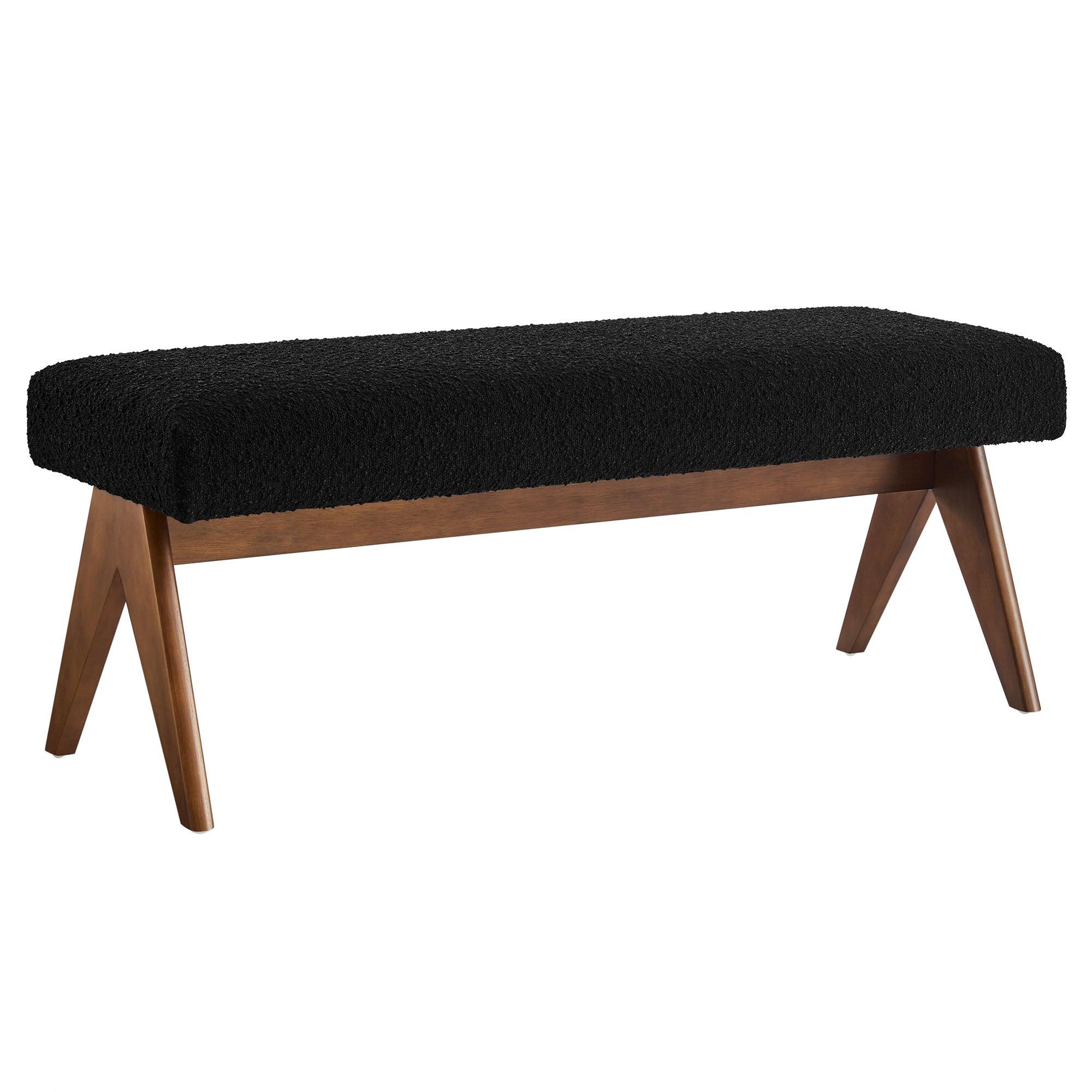 Lyra 47" Boucle Upholstered Bench