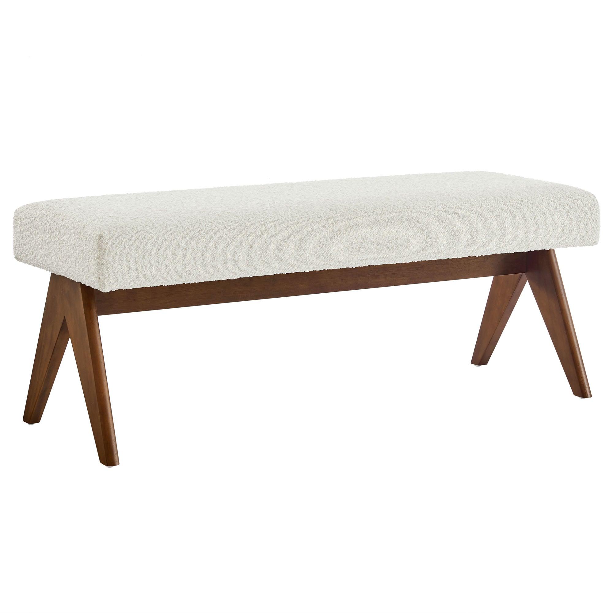 Lyra 47" Boucle Upholstered Bench