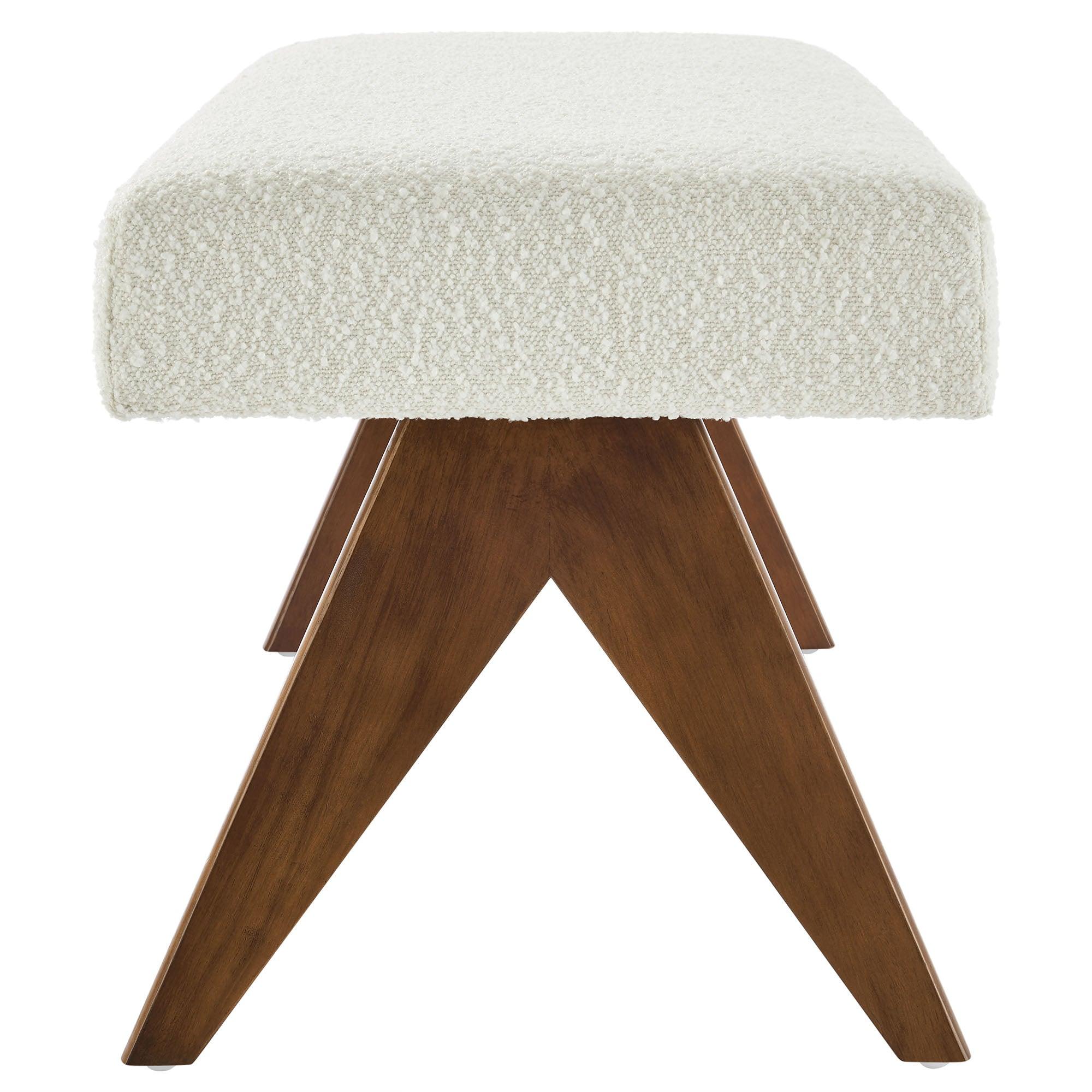 Lyra 47" Boucle Upholstered Bench