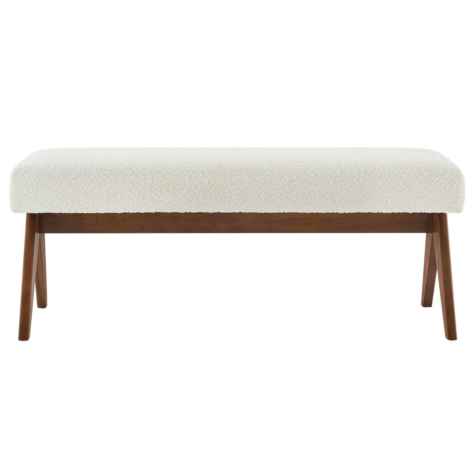 Lyra 47" Boucle Upholstered Bench