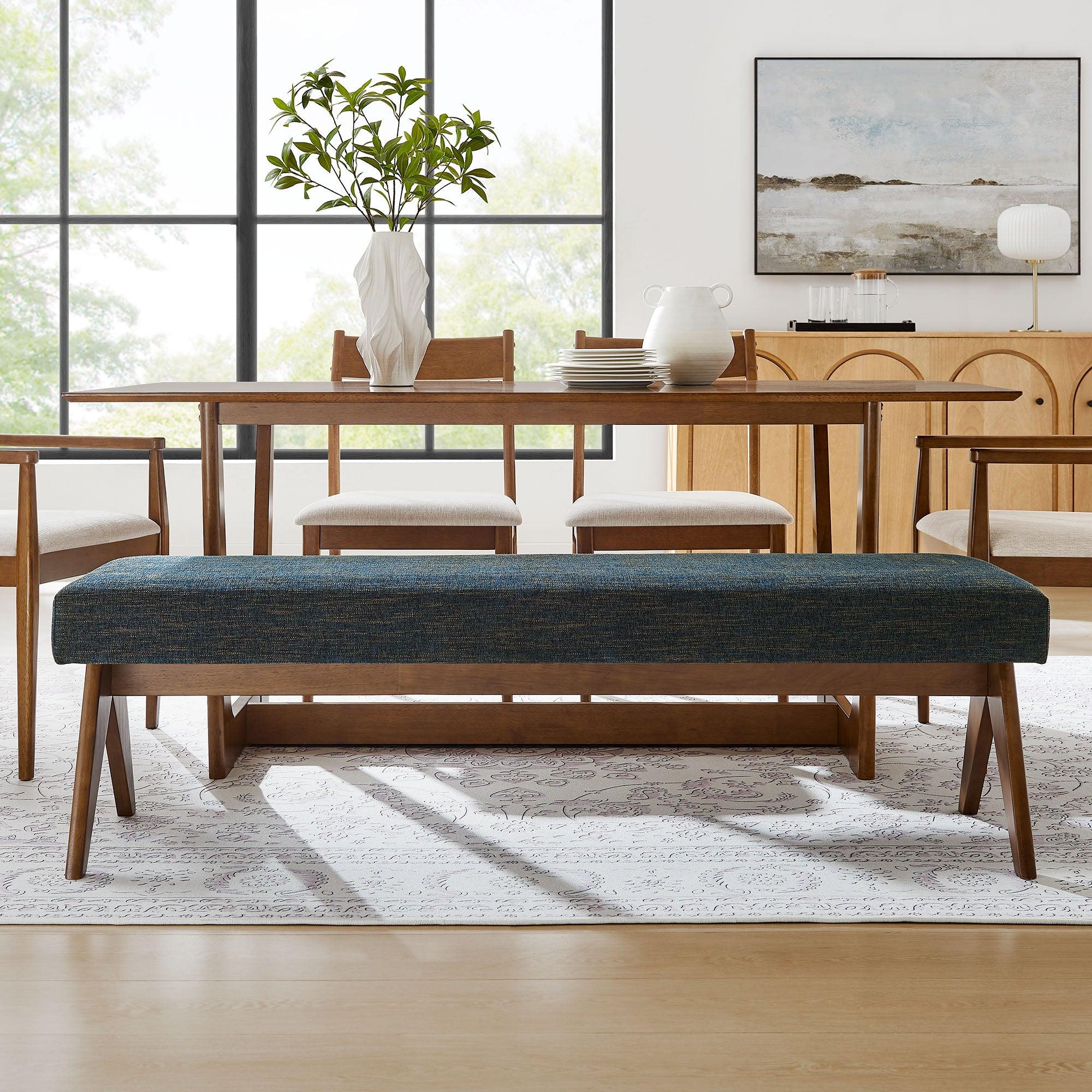 Lyra 63" Fabric Upholstered Bench