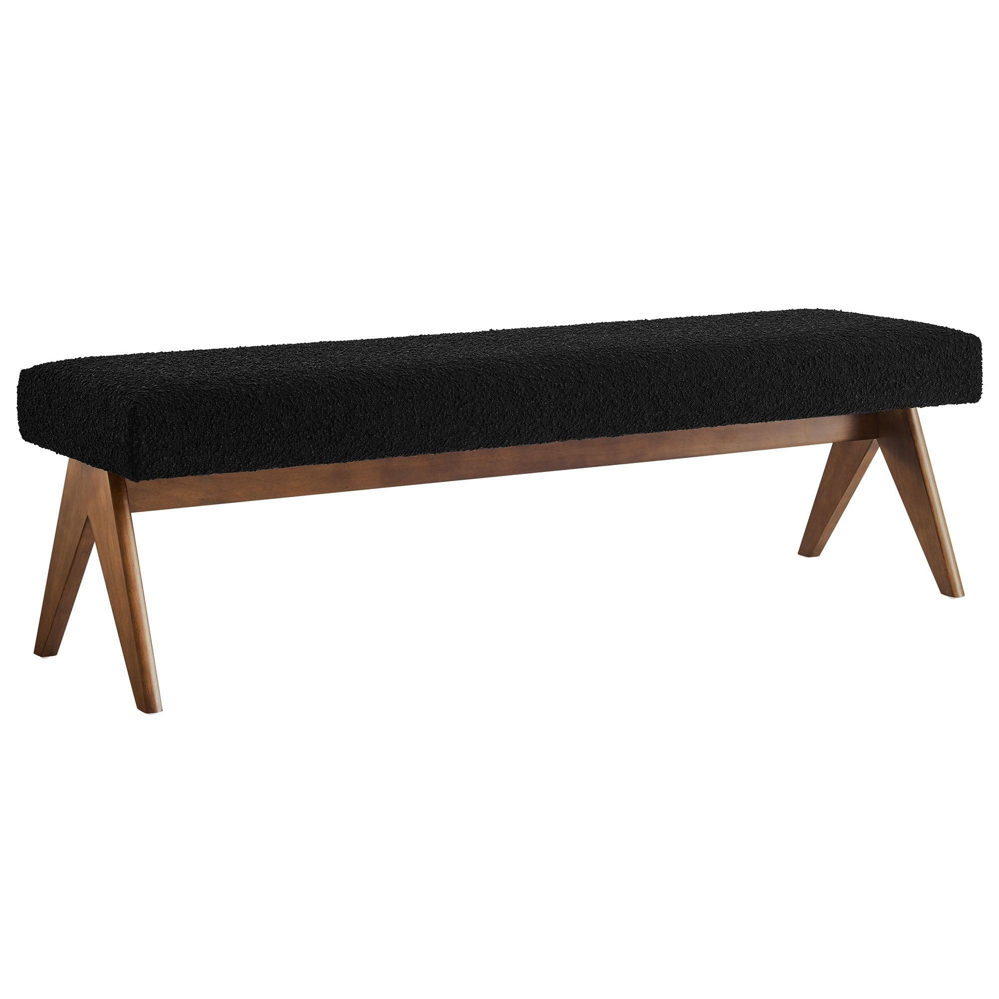 Lyra 63" Boucle Upholstered Bench