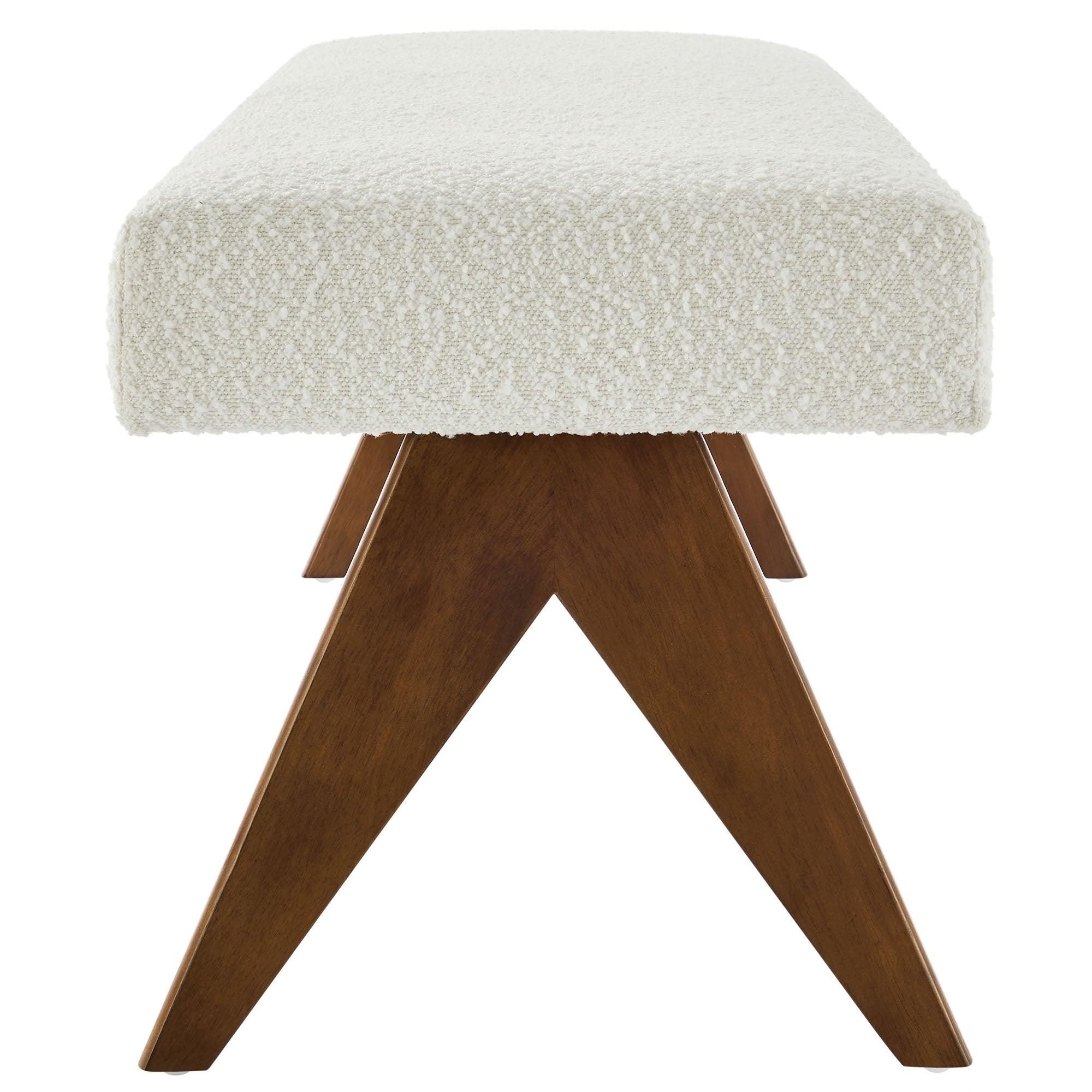 Lyra 63" Boucle Upholstered Bench