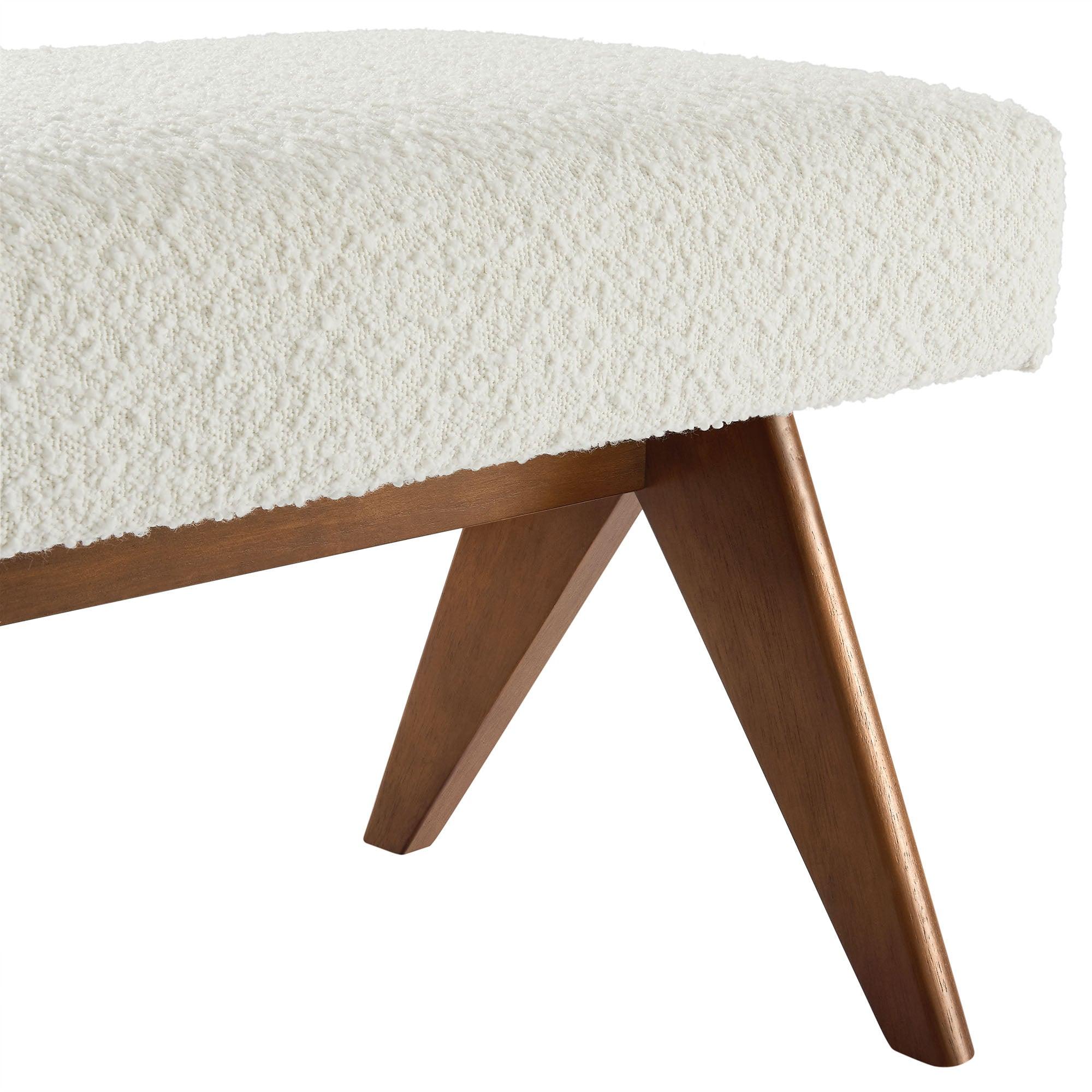 Lyra 63" Boucle Upholstered Bench