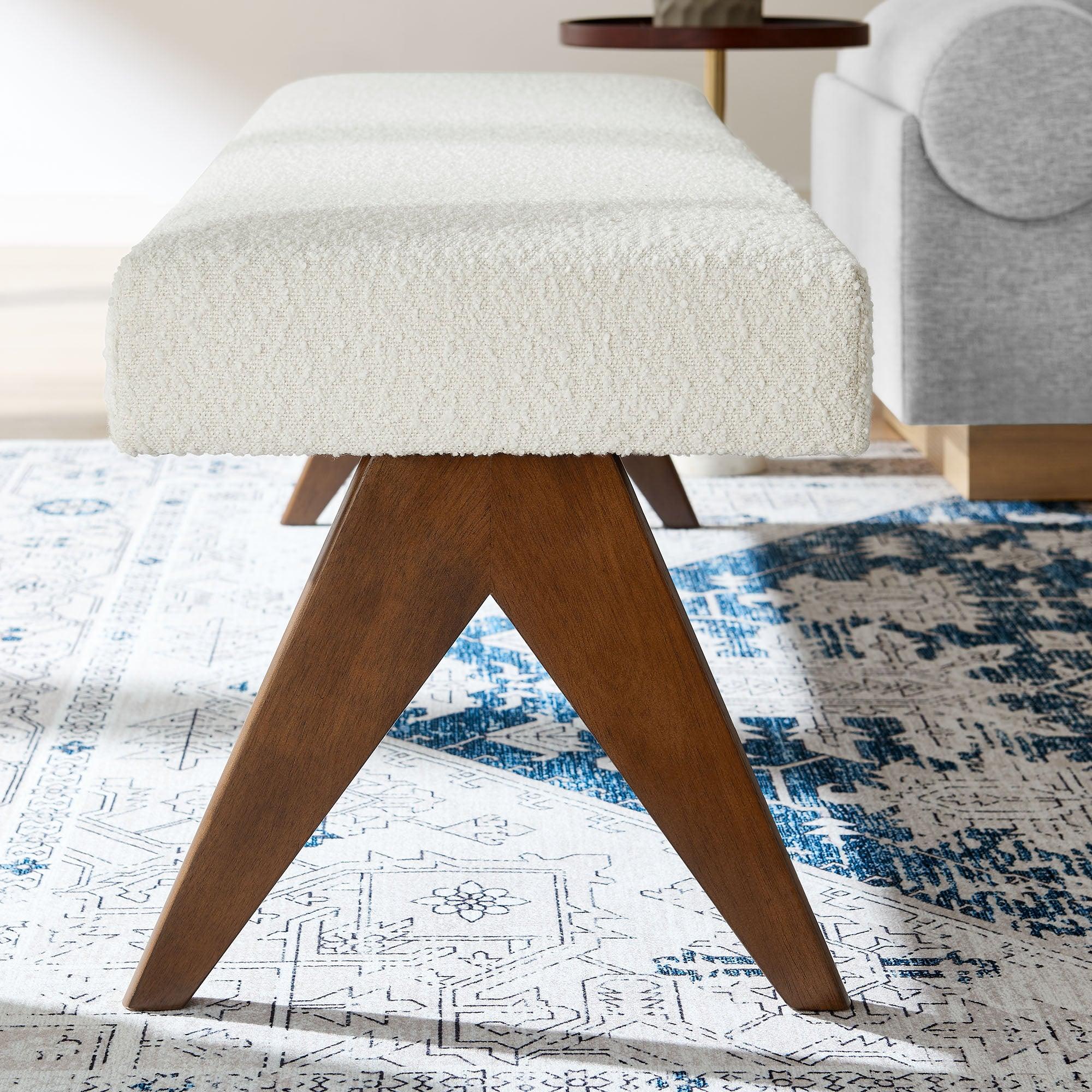 Lyra 63" Boucle Upholstered Bench