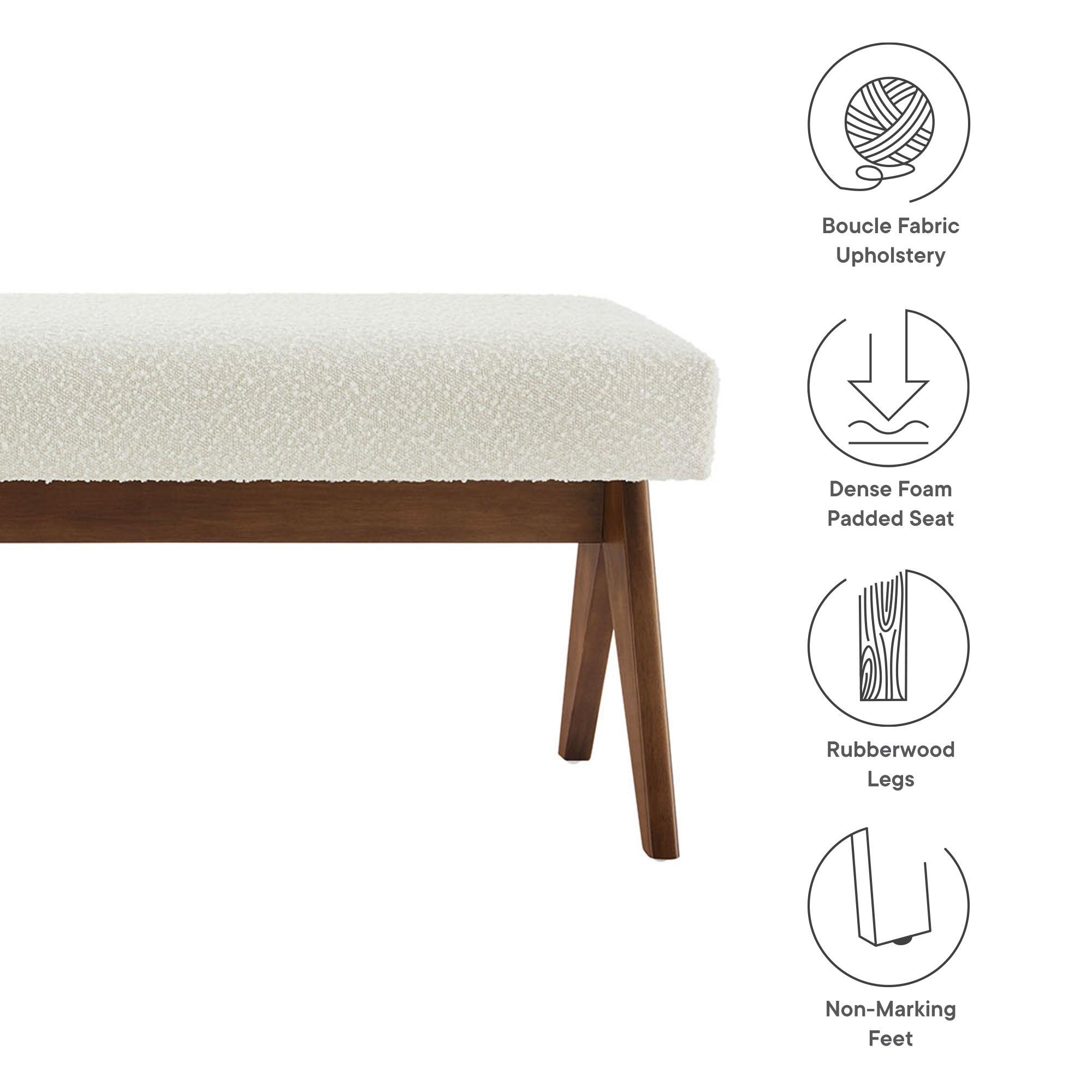 Lyra 63" Boucle Upholstered Bench