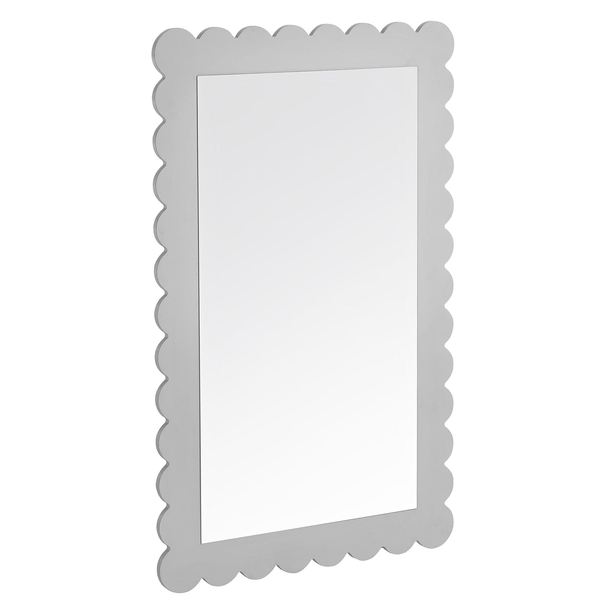 Emmeline Scalloped Rectangle Wall Mirror