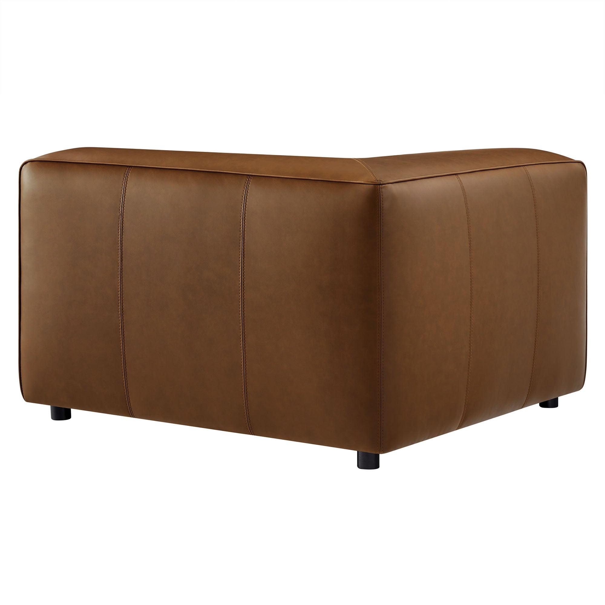 Auren Upholstered Vegan Leather Modular Corner Chair