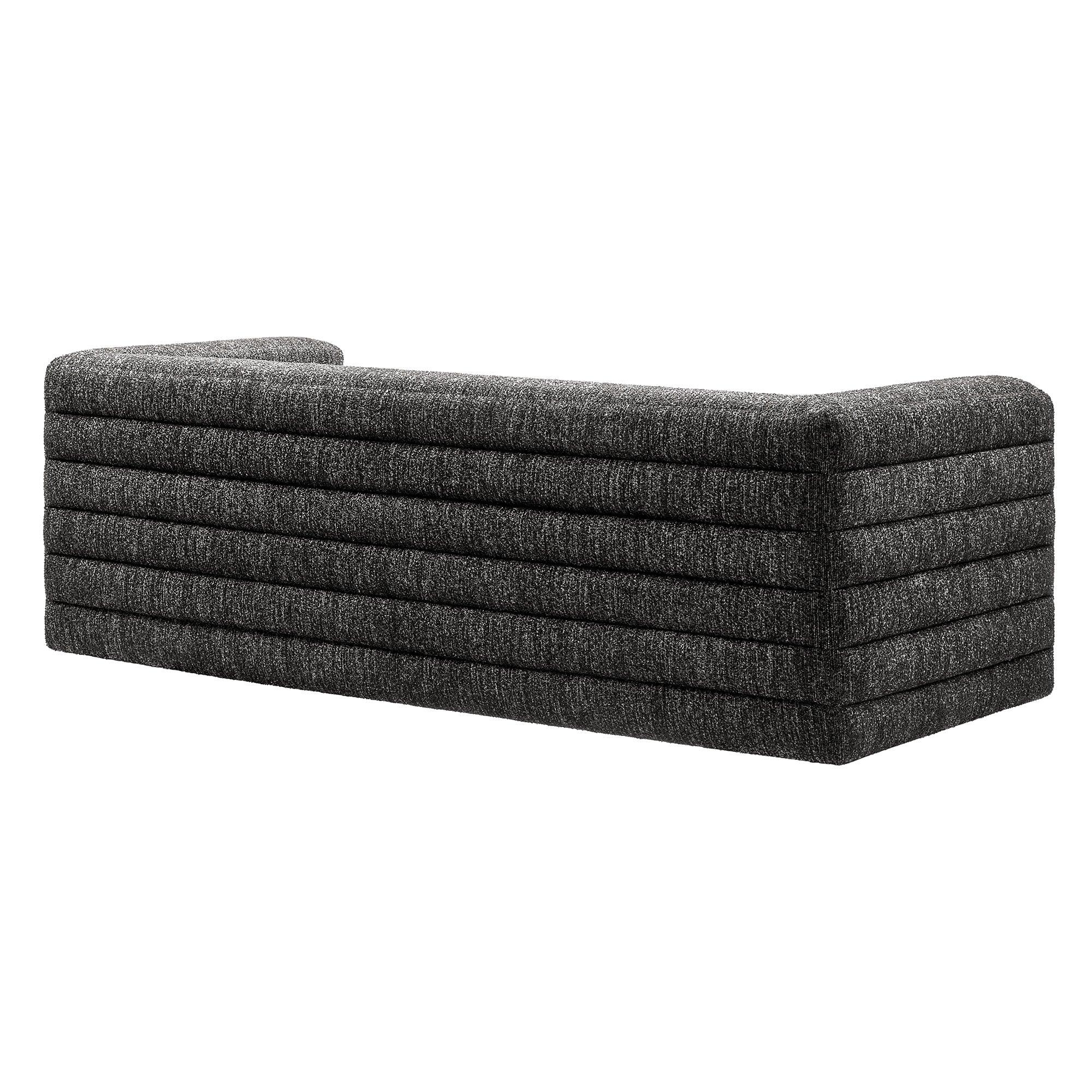 Relle Channel Tufted Boucle Upholstered Sofa