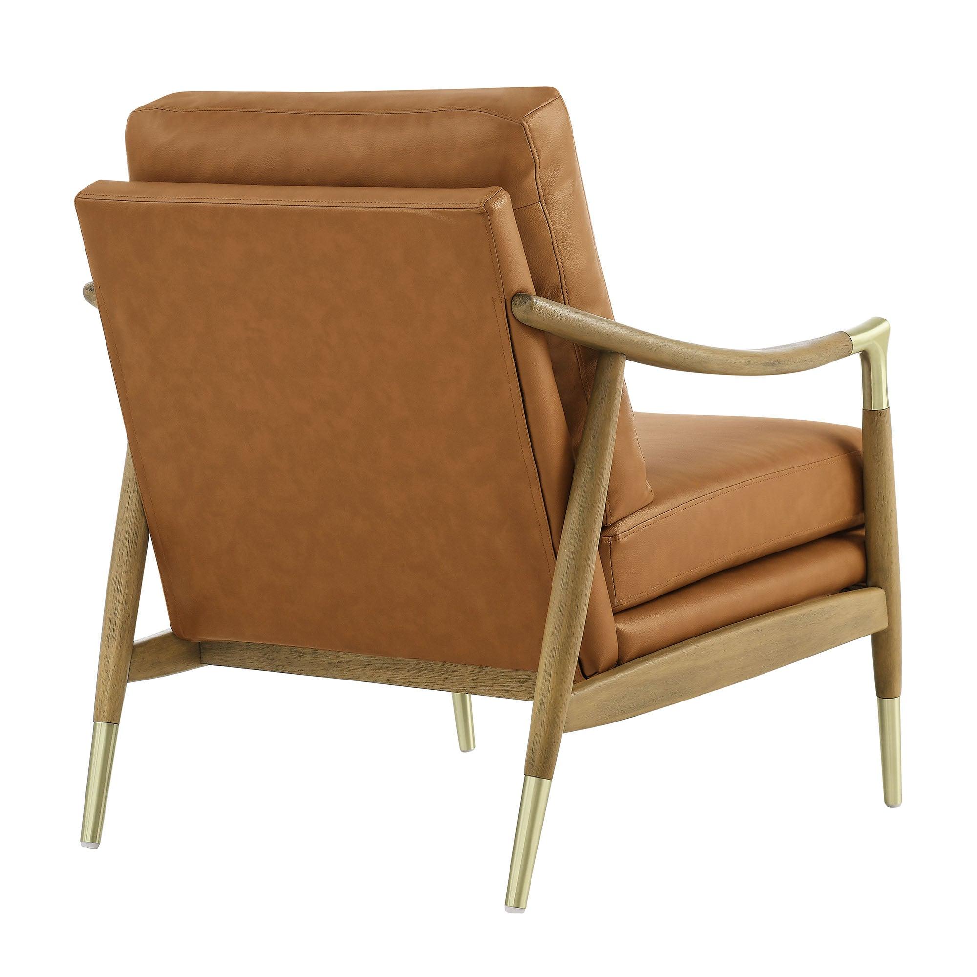 Langford Vegan Leather Accent Armchair