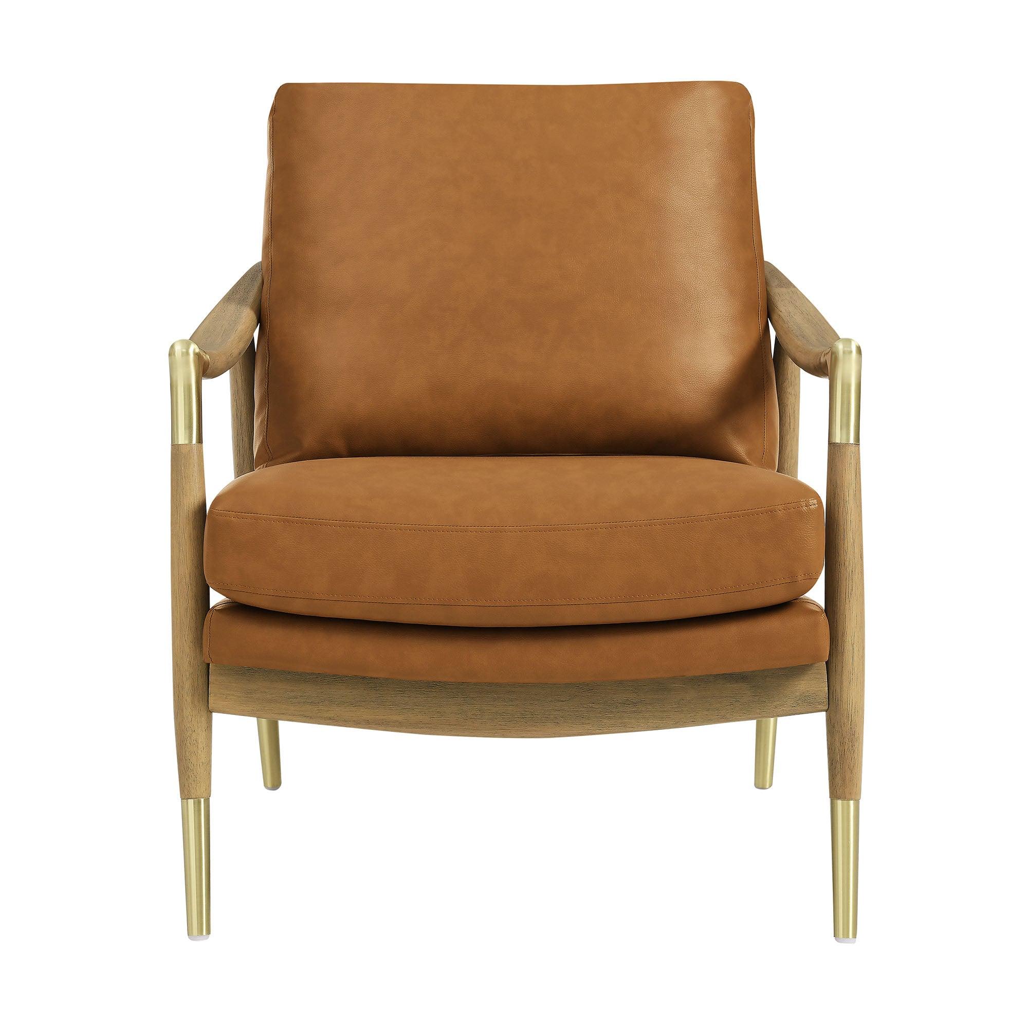 Langford Vegan Leather Accent Armchair