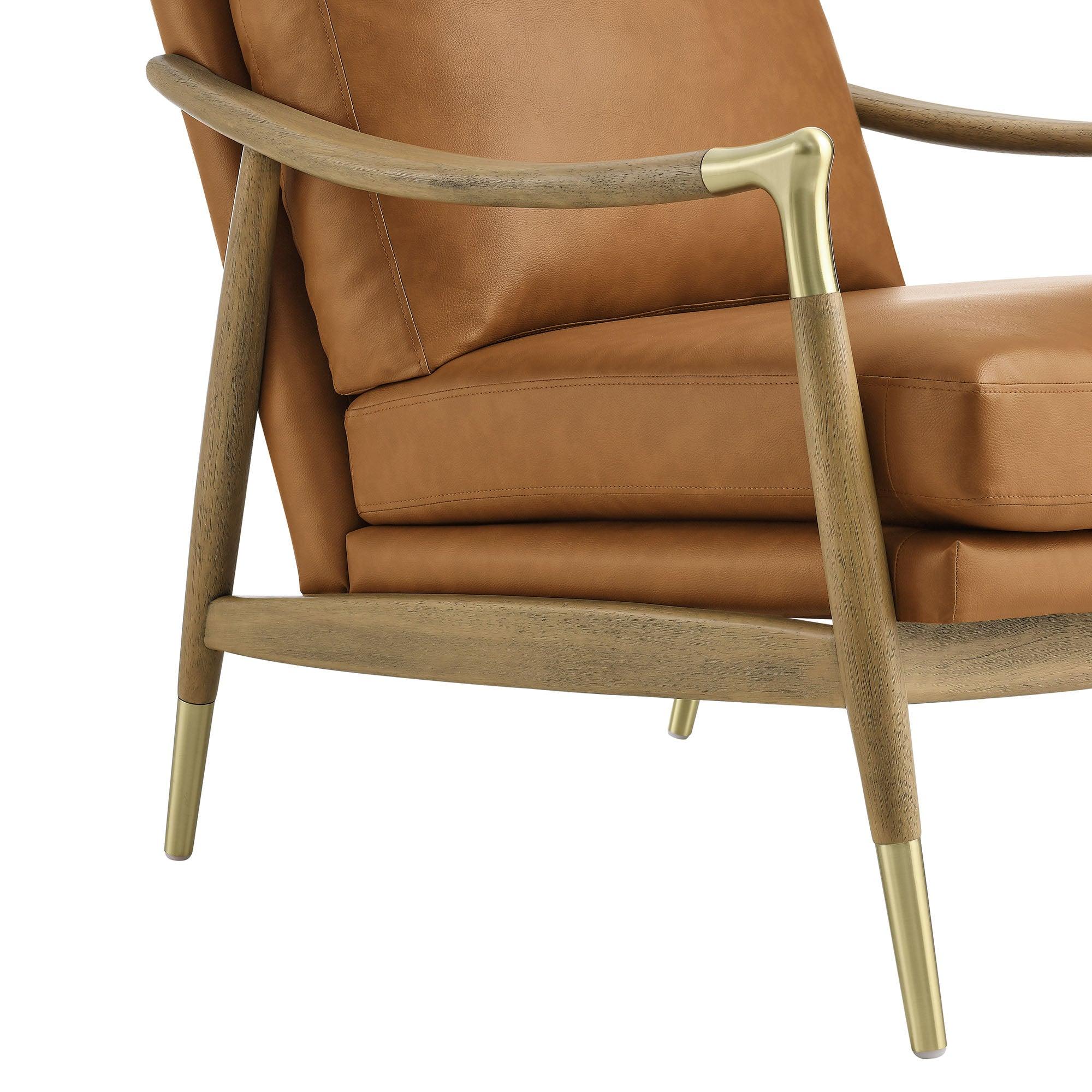 Langford Vegan Leather Accent Armchair