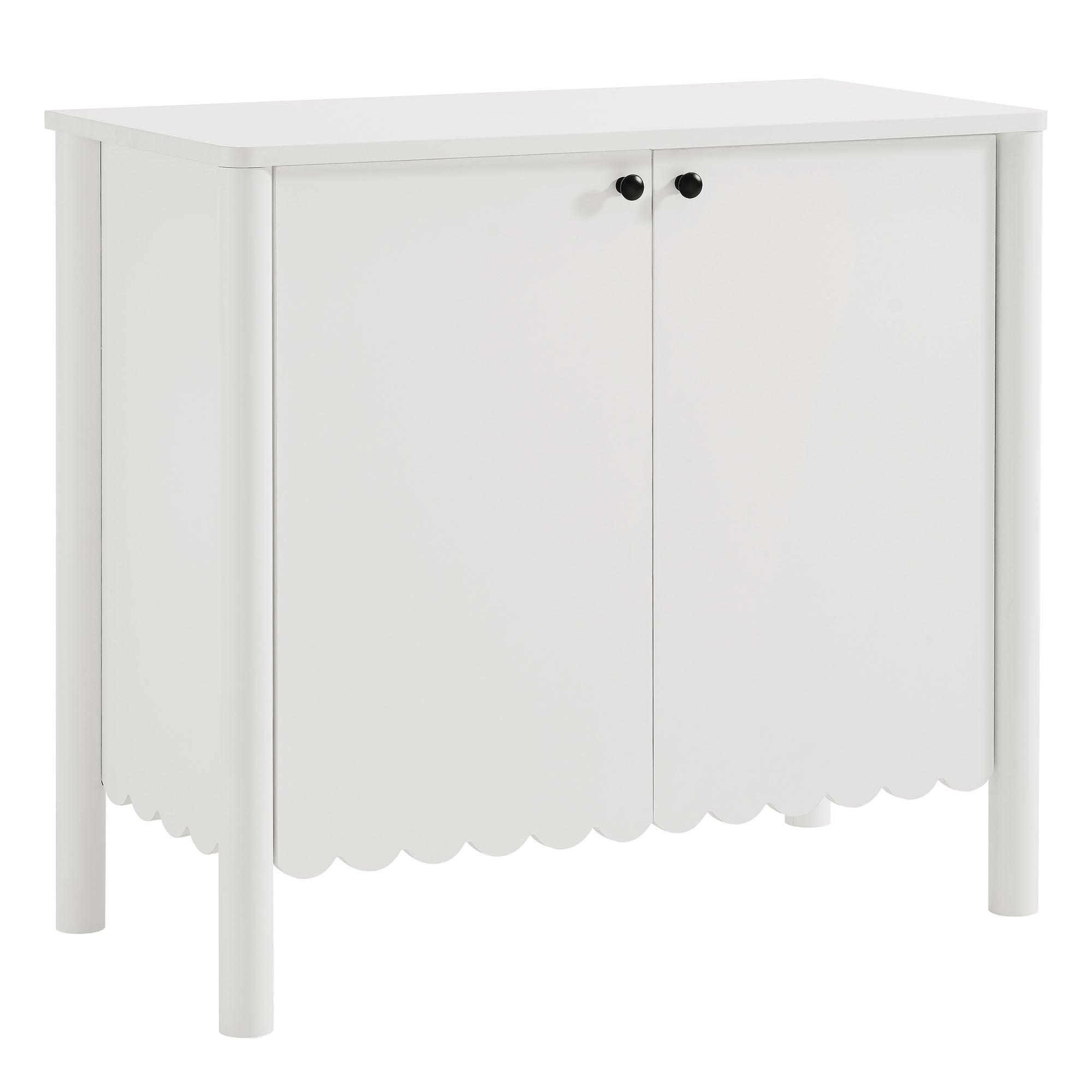 Emmeline 35" 2-Door Scalloped Sideboard Cabinet