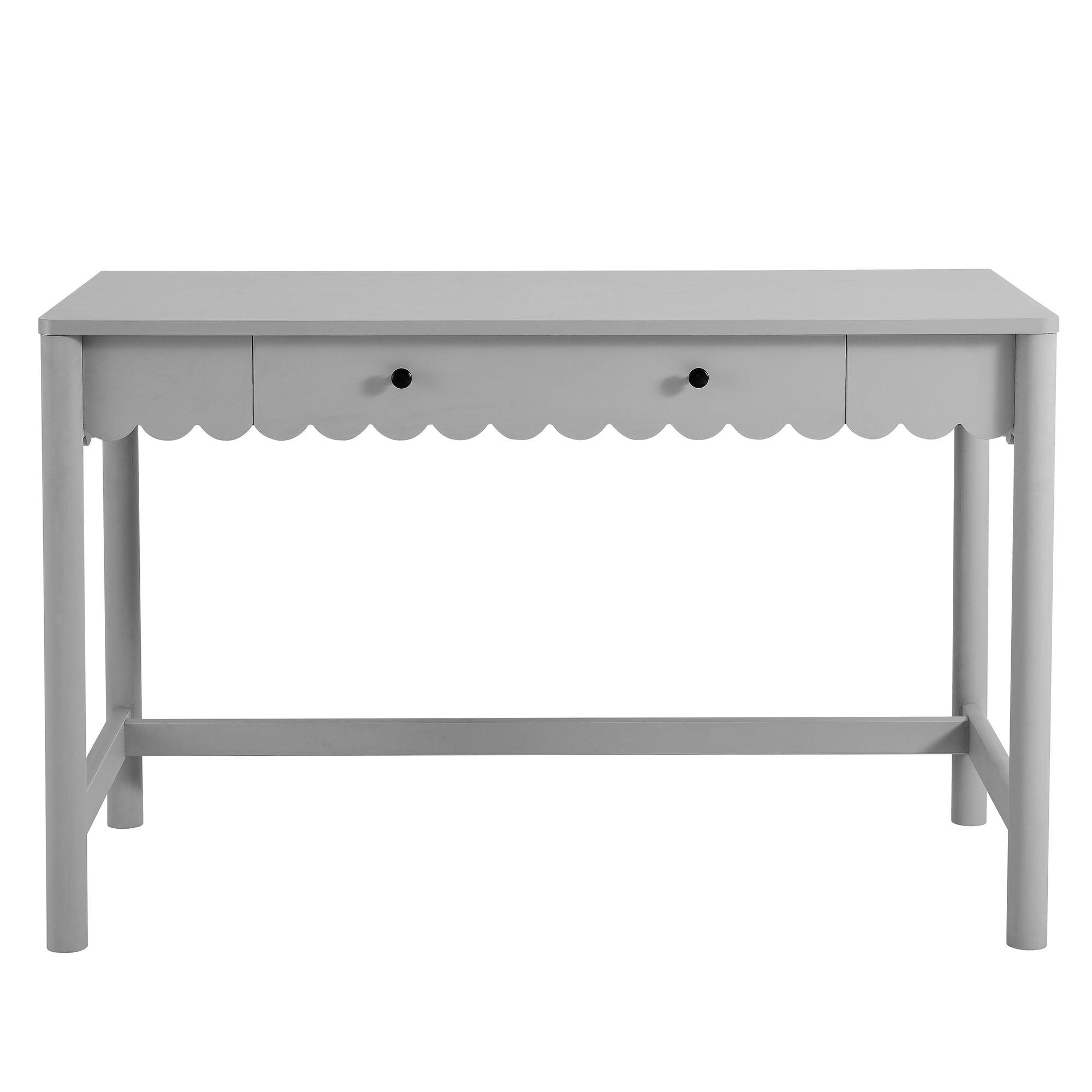 Emmeline 1-Drawer Scallop Writing Desk