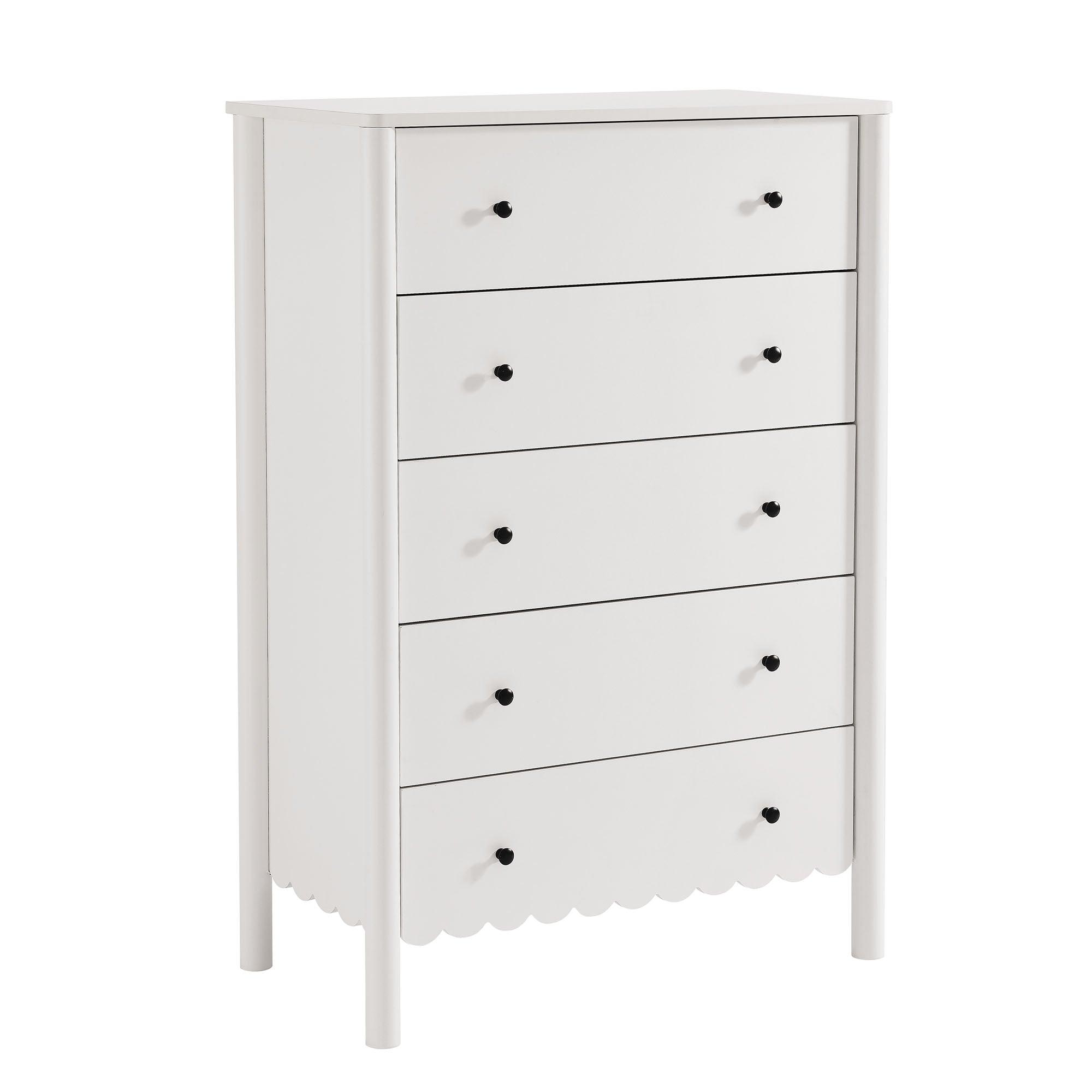 Emmeline Scalloped 5-Drawer Chest