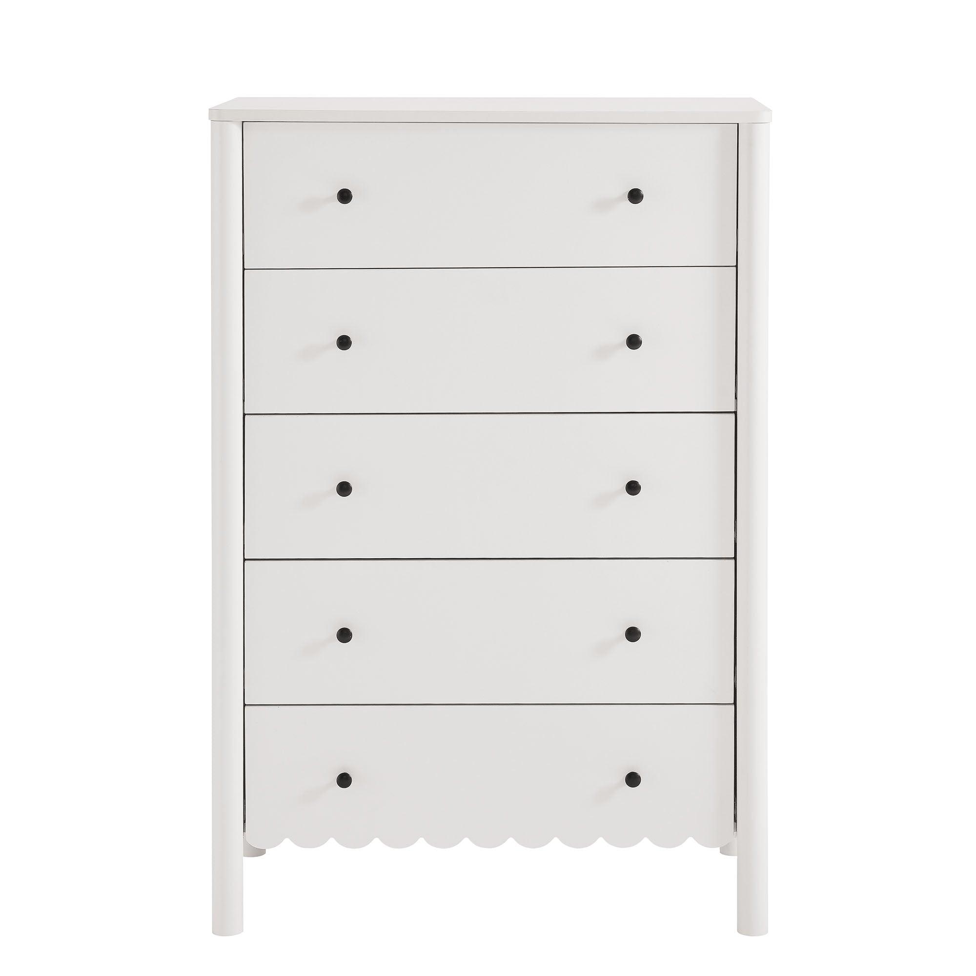 Emmeline Scalloped 5-Drawer Chest